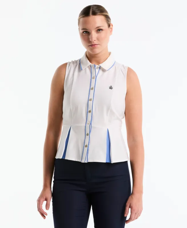 Women's Peplum Blocked Golf Polo sold by Original Penguin