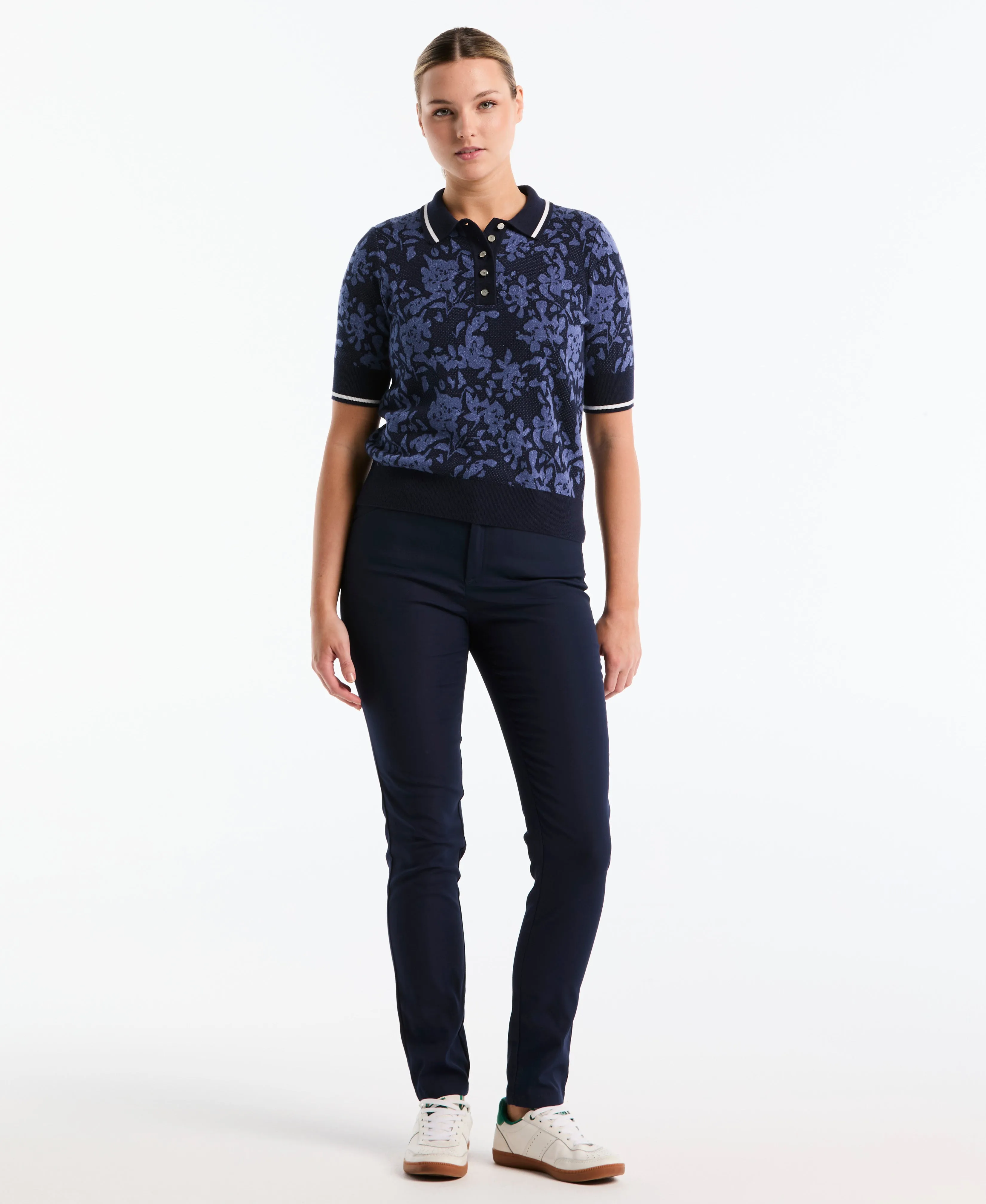 Women's Botanical Jacquard Golf Sweater Polo sold by Original Penguin product image thumbnail 5