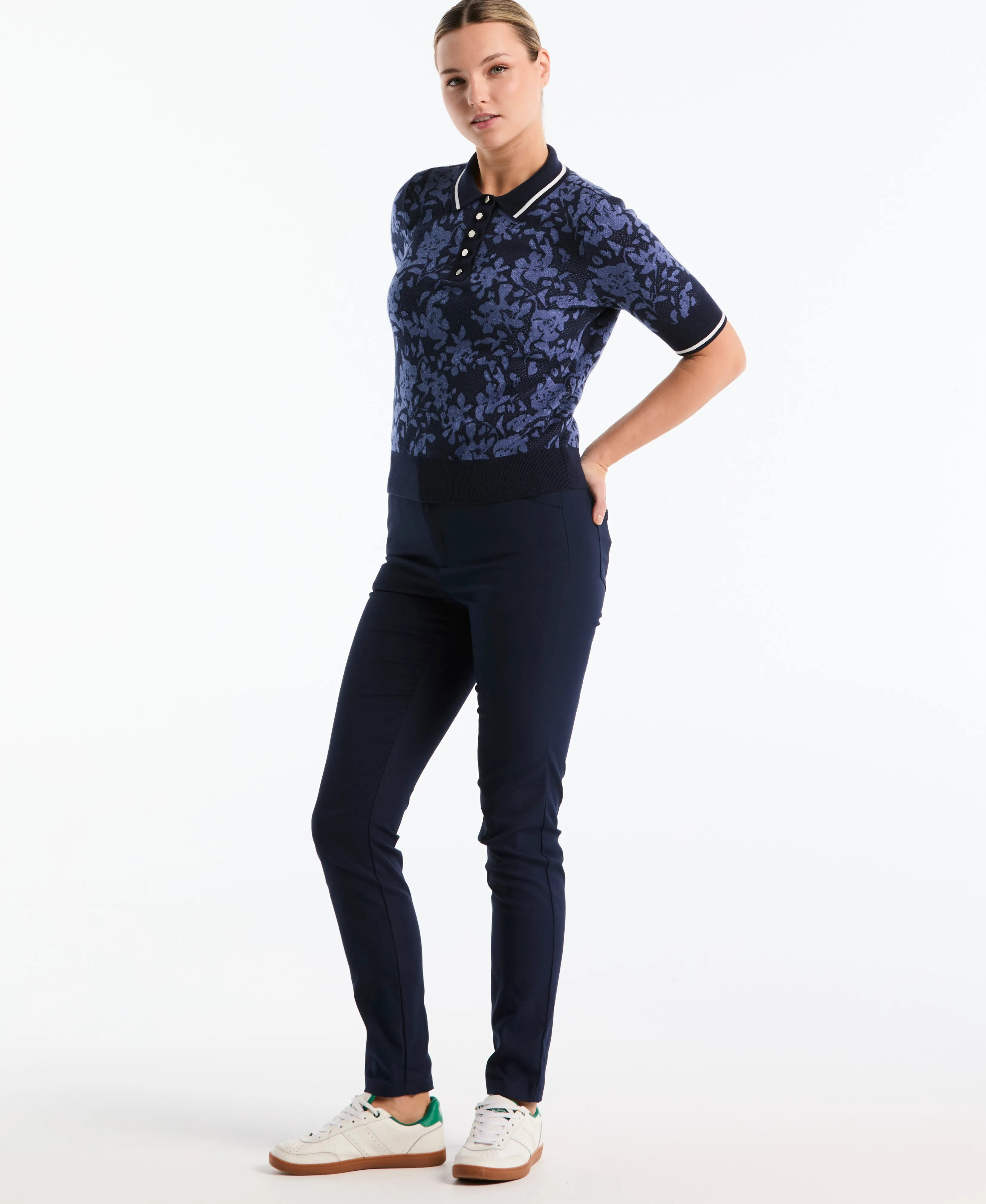 Women's Botanical Jacquard Golf Sweater Polo sold by Original Penguin product image thumbnail 3
