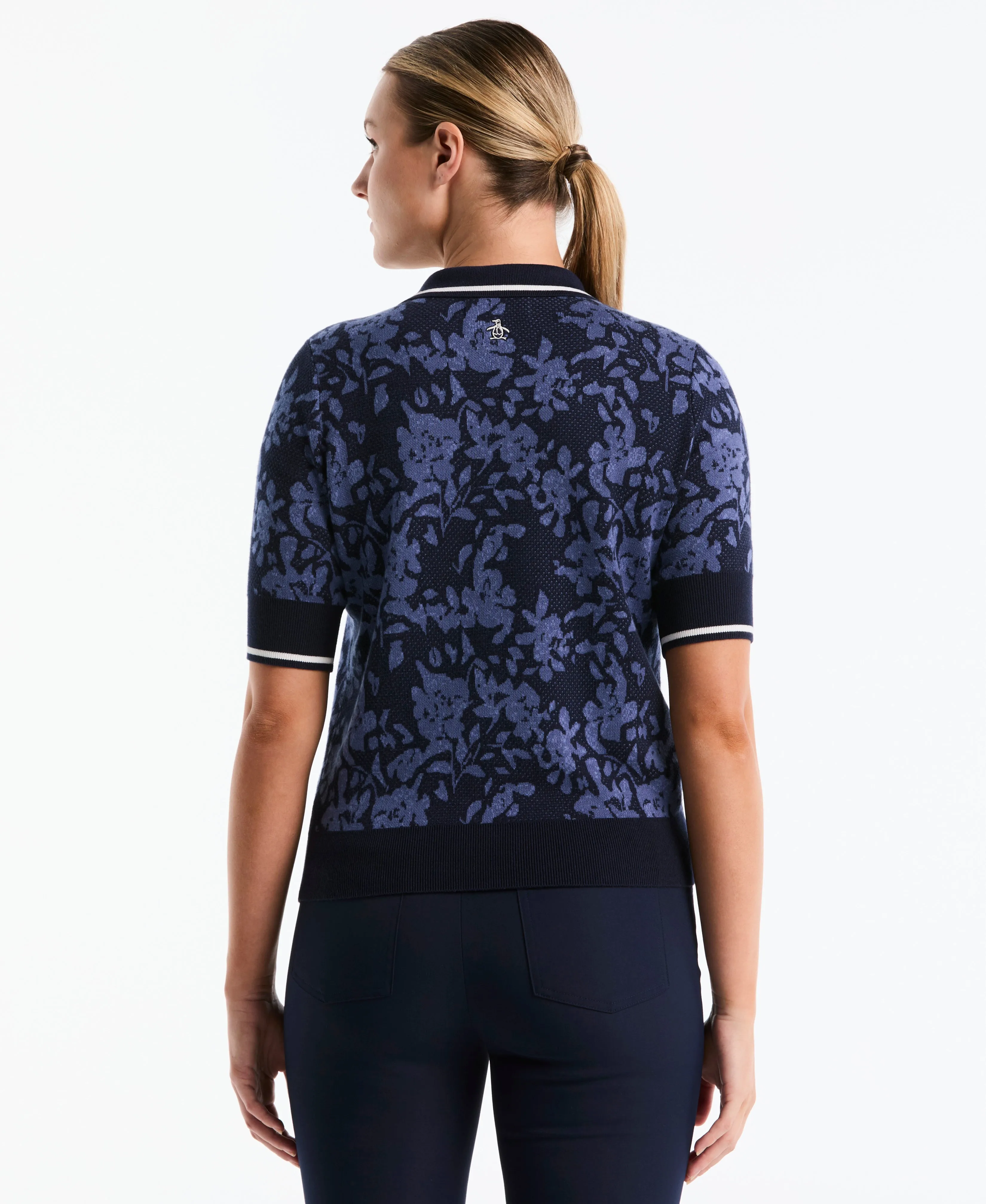 Women's Botanical Jacquard Golf Sweater Polo sold by Original Penguin product image thumbnail 2
