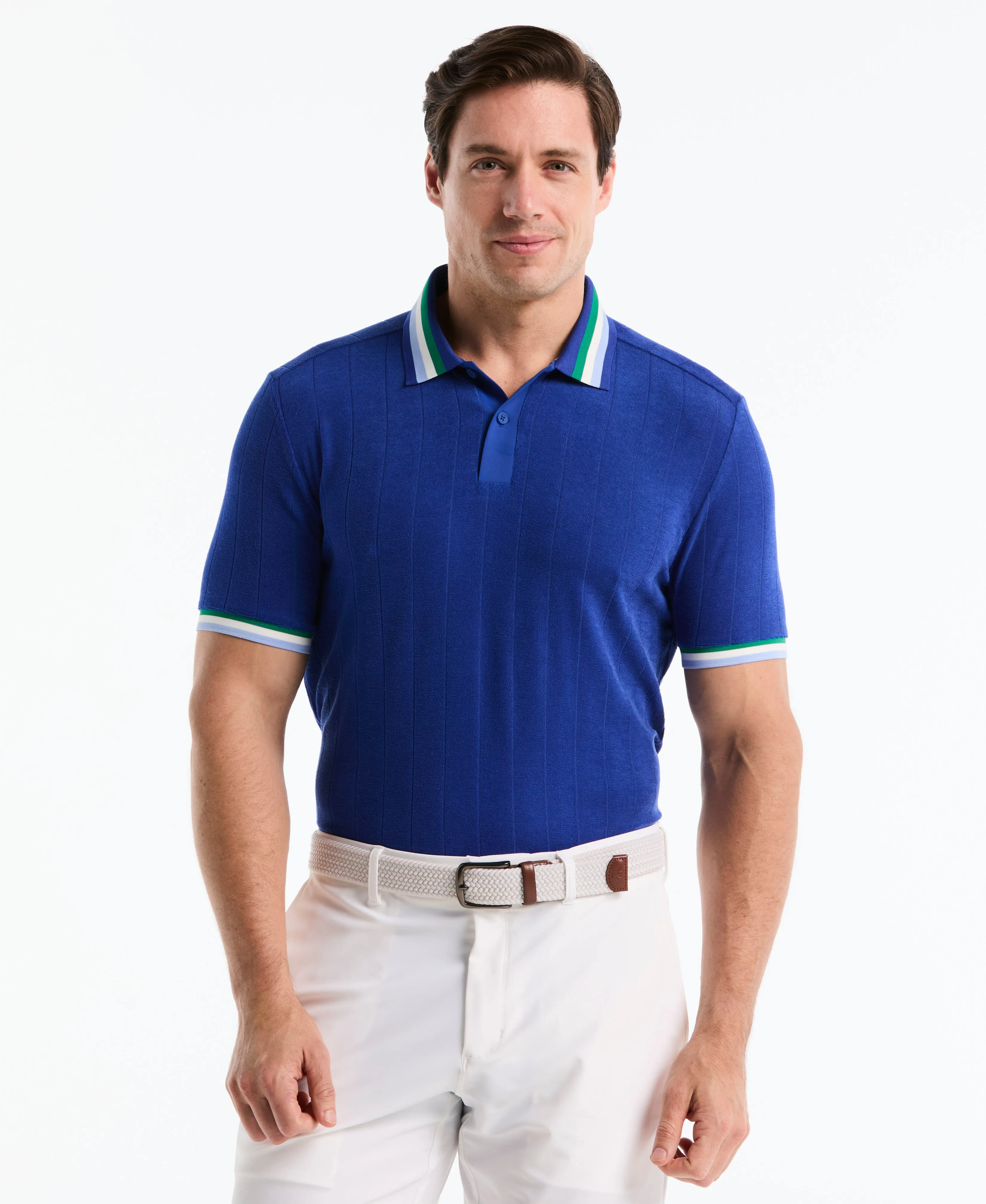 Performance Ribbed Blocking Terry Golf Polo sold by Original Penguin product image thumbnail 5