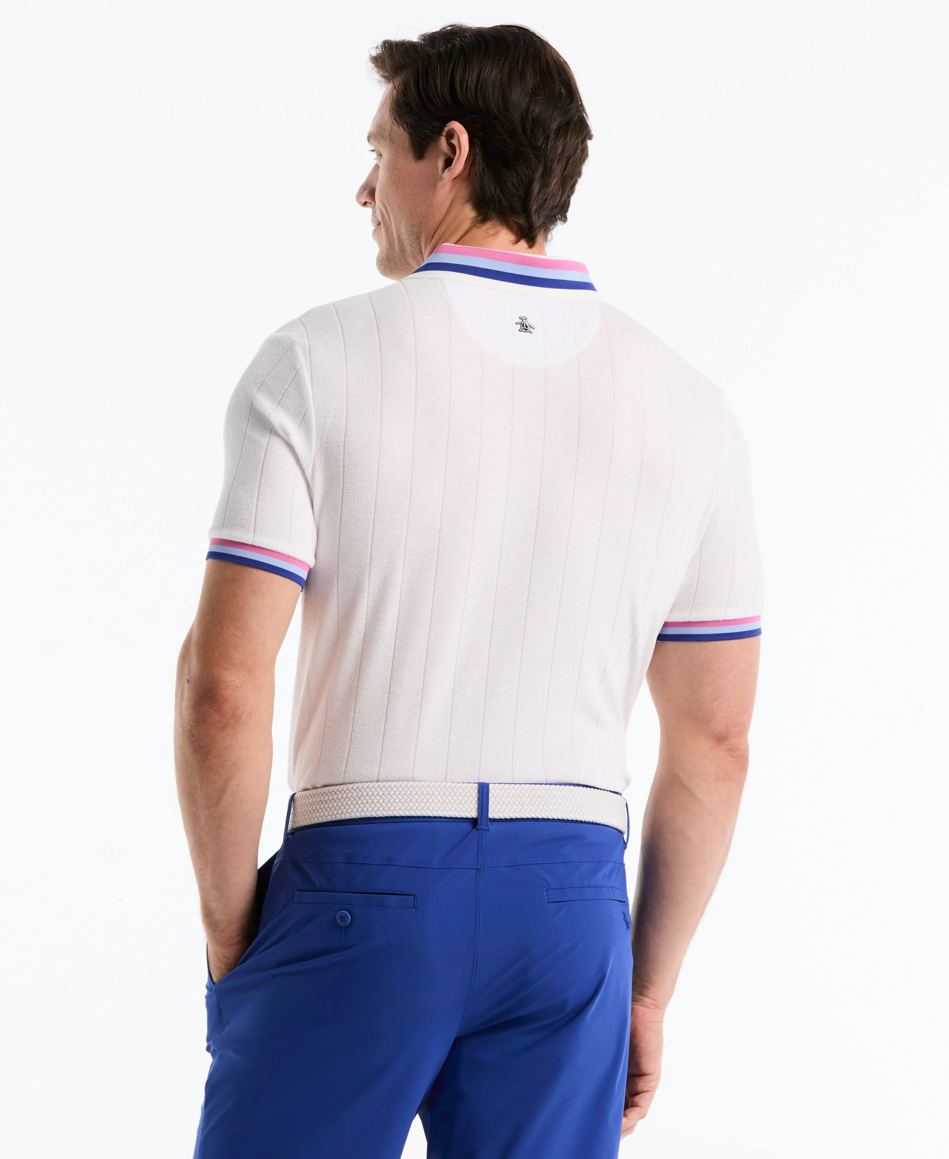 Performance Ribbed Blocking Terry Golf Polo sold by Original Penguin product image thumbnail 2