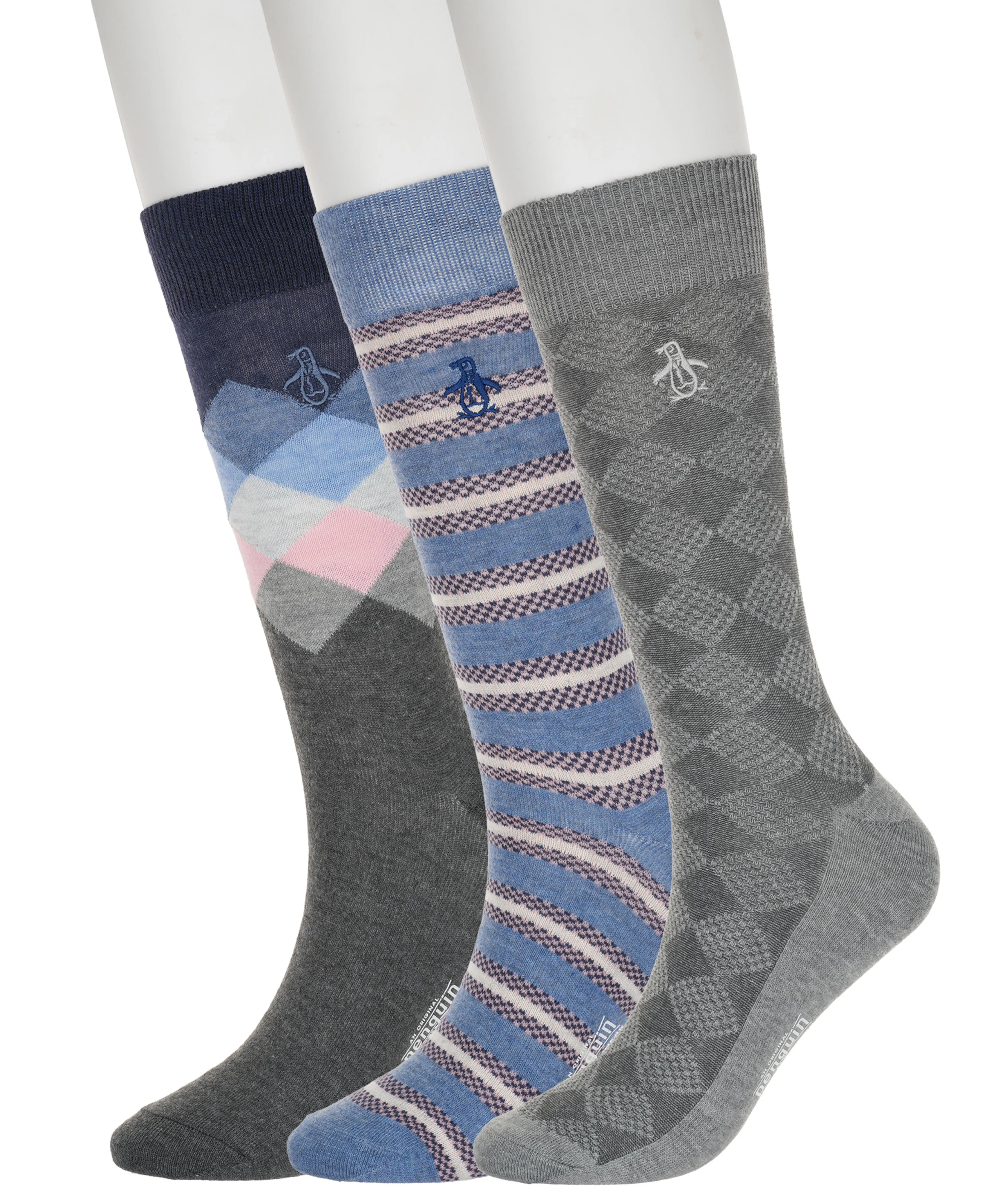 3 Pack Striped Diamond Wyatt Sock sold by Original Penguin