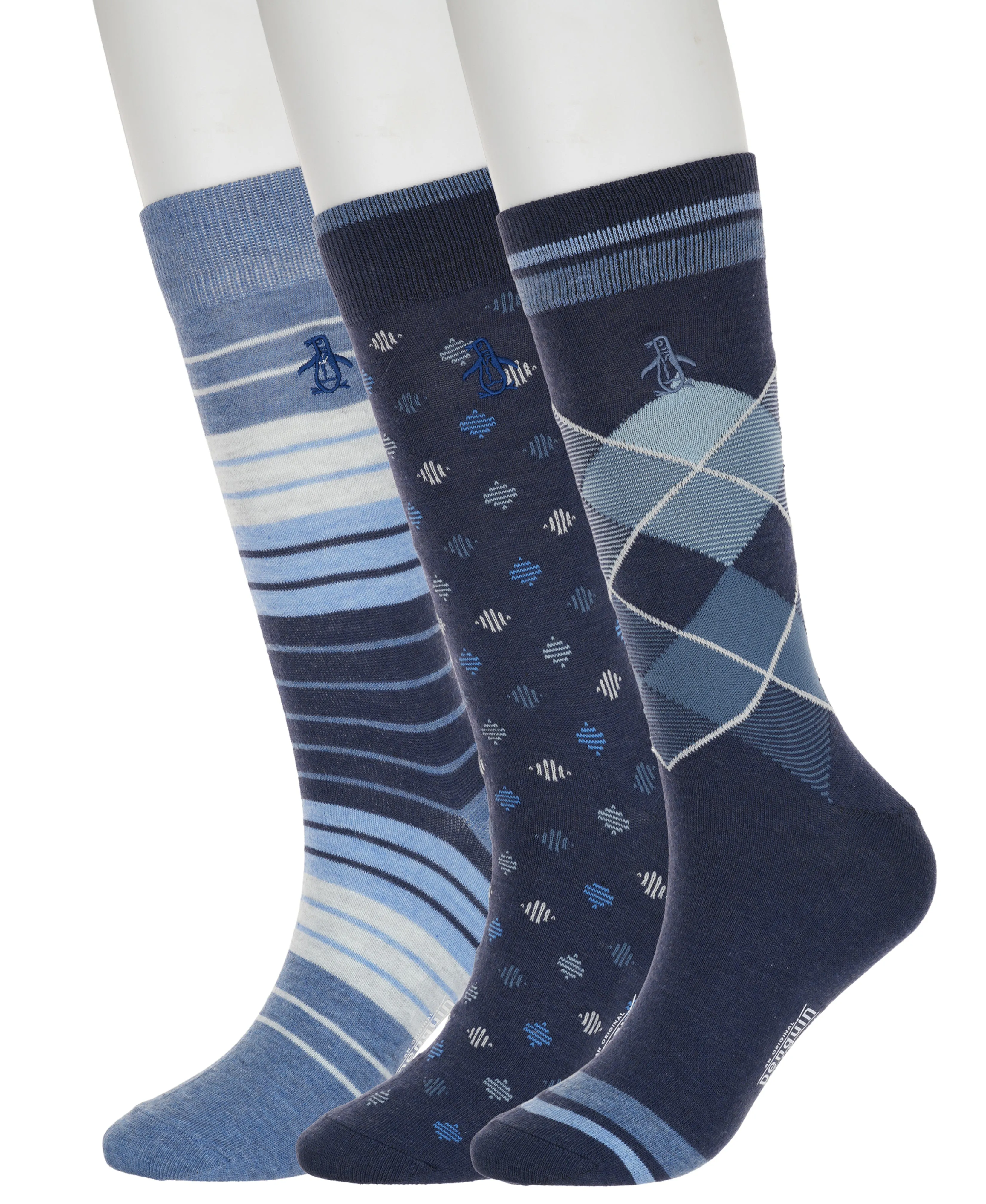 3 Pack Henley Lined Diamond Sock sold by Original Penguin