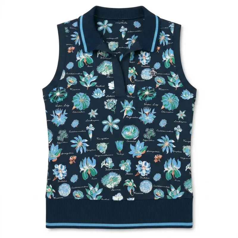 Women's Floral Sleeveless Golf Polo made by Original Penguin