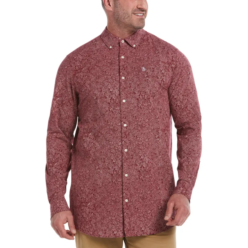Big & Tall EcoVero™ Poplin Shirt made by Original Penguin