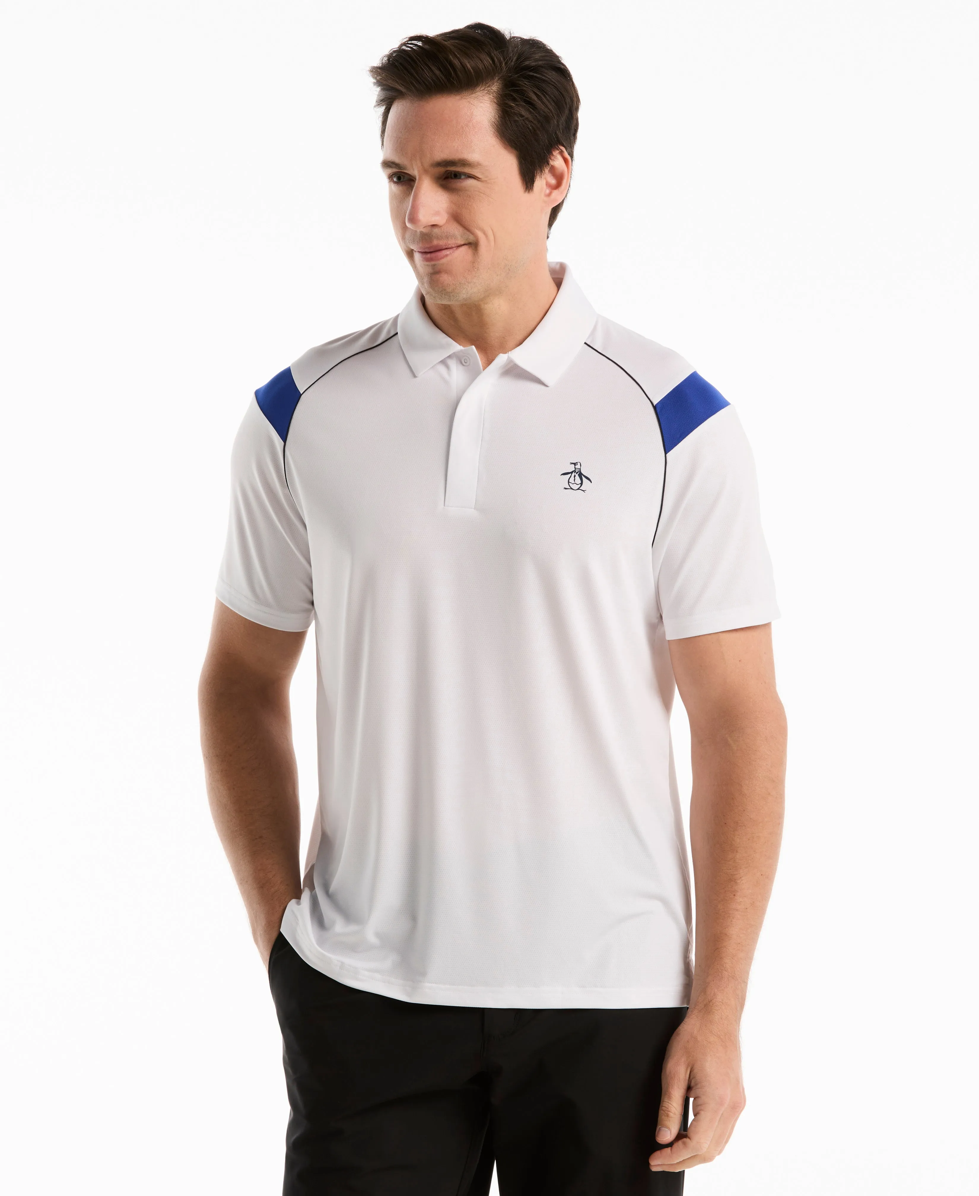 Raglan Stripe Tennis Polo sold by Original Penguin