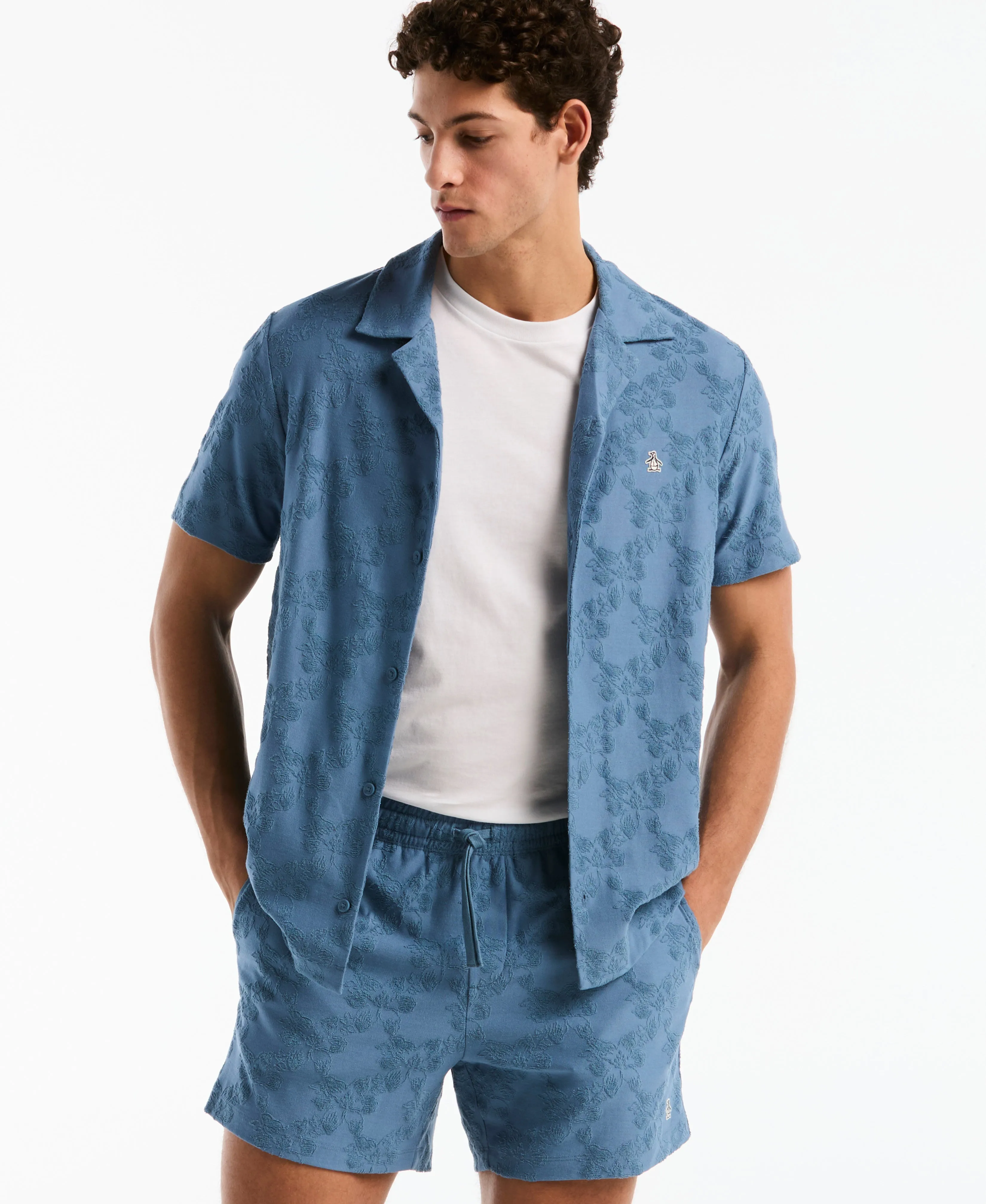 5" Terry Jacquard Hawaiian Short sold by Original Penguin product image thumbnail 5