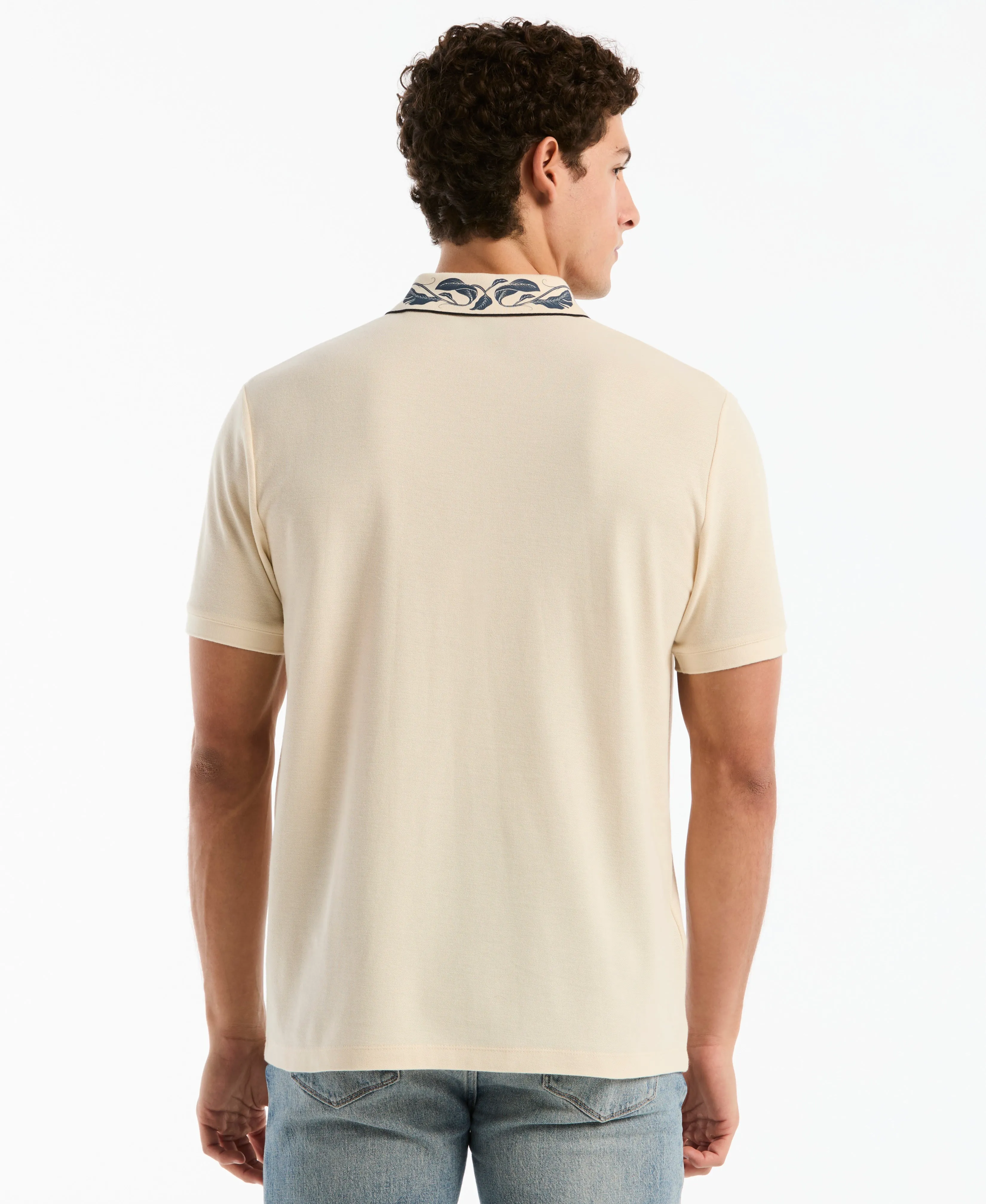 Organic Cotton Floral Collar Polo sold by Original Penguin product image thumbnail 2