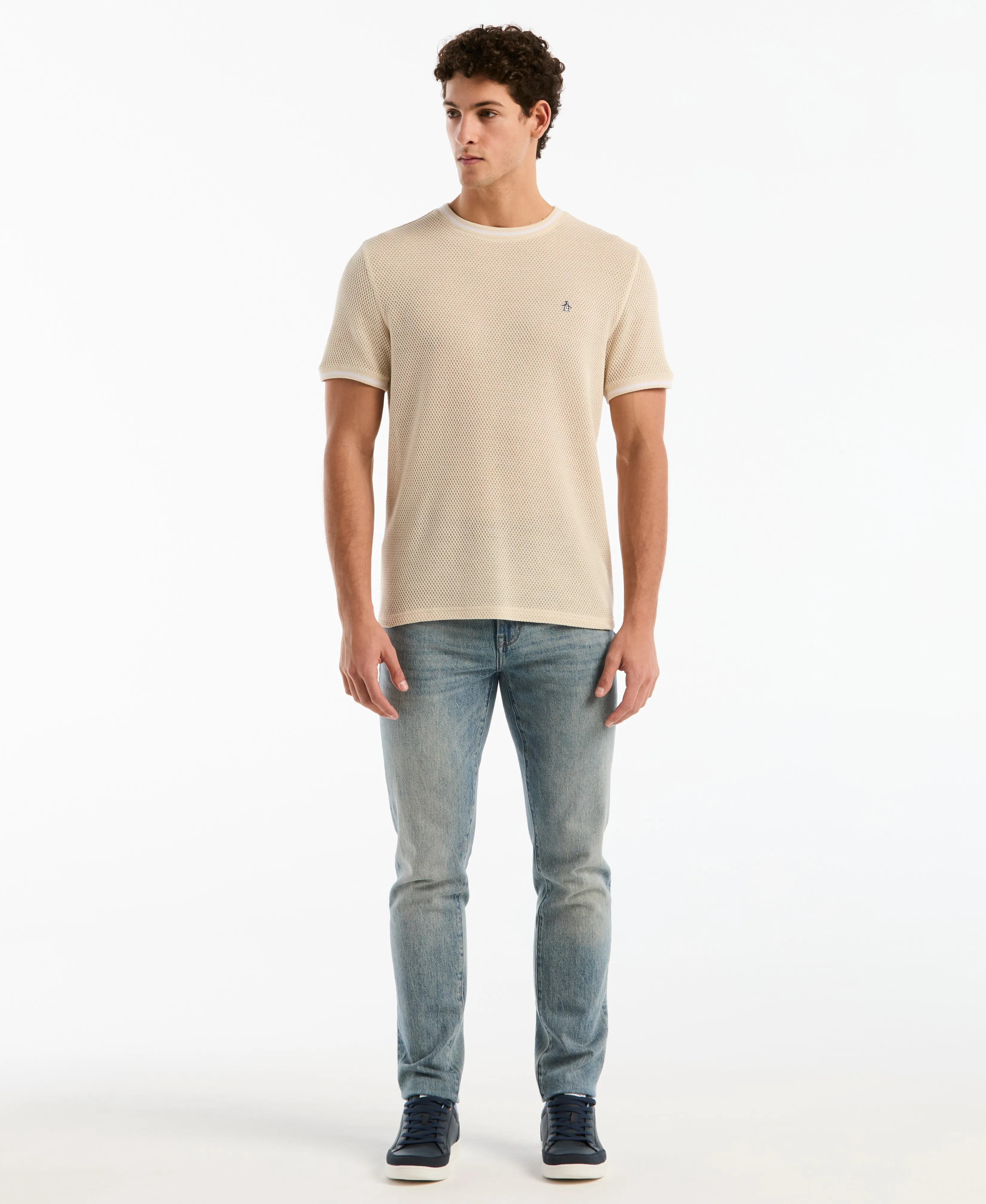 Jacquard Honeycomb Texture Tee sold by Original Penguin product image thumbnail 5