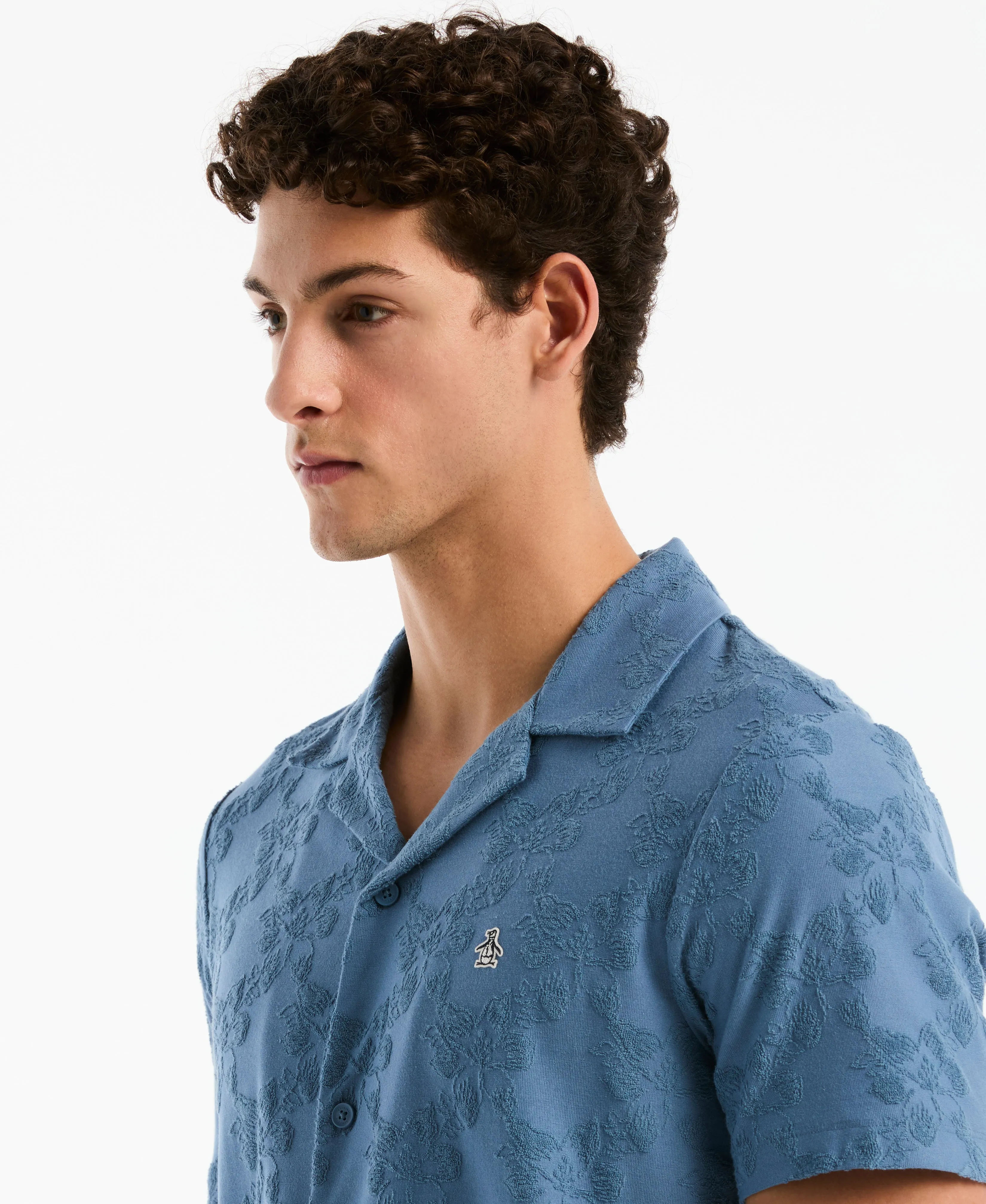 Terry Jacquard Hawaiian Shirt sold by Original Penguin product image thumbnail 3