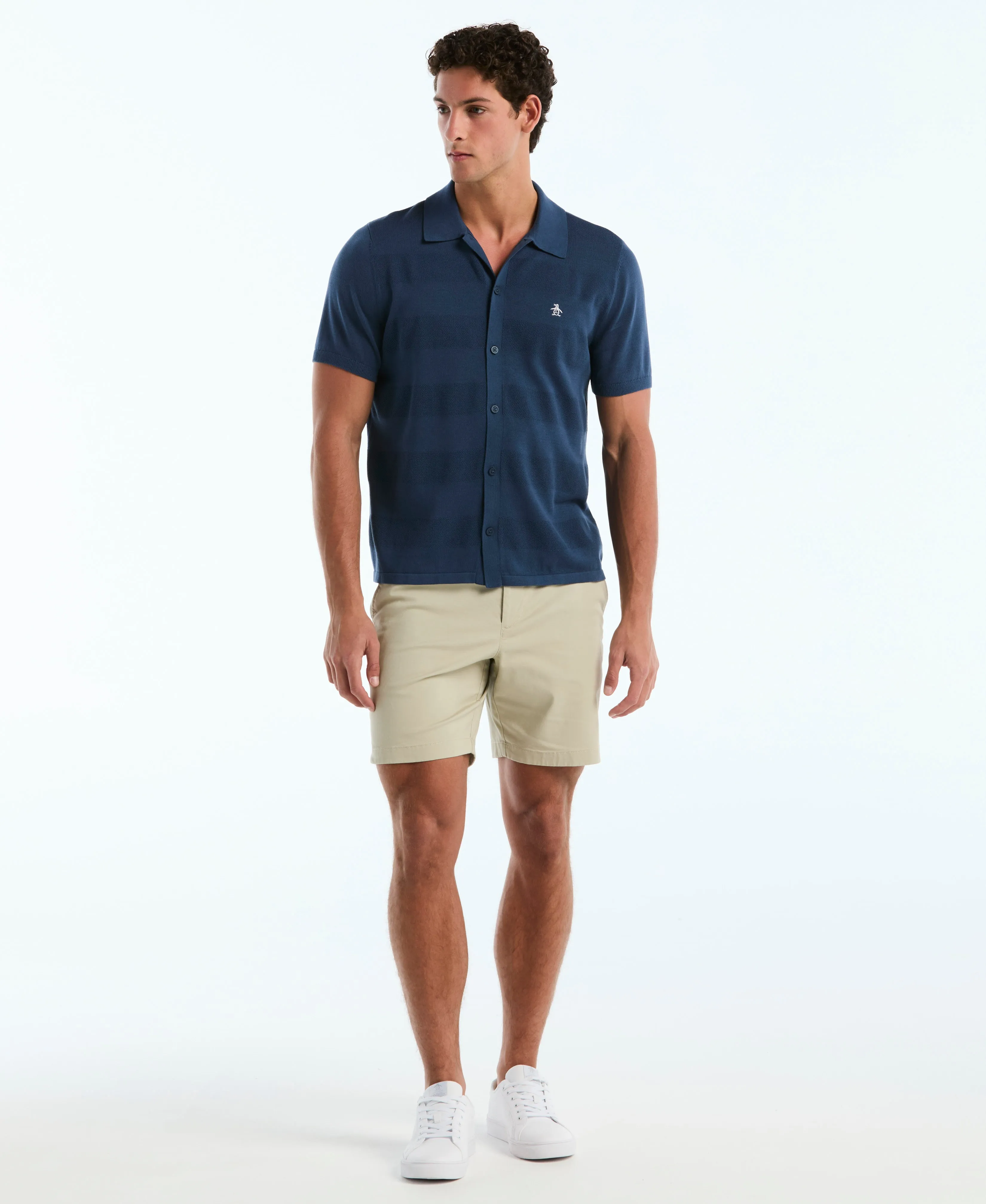 Honeycomb Striped Sweater Polo sold by Original Penguin product image thumbnail 4