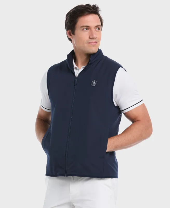 Mixed Media Reversible Fleece Golf Vest made by Original Penguin
