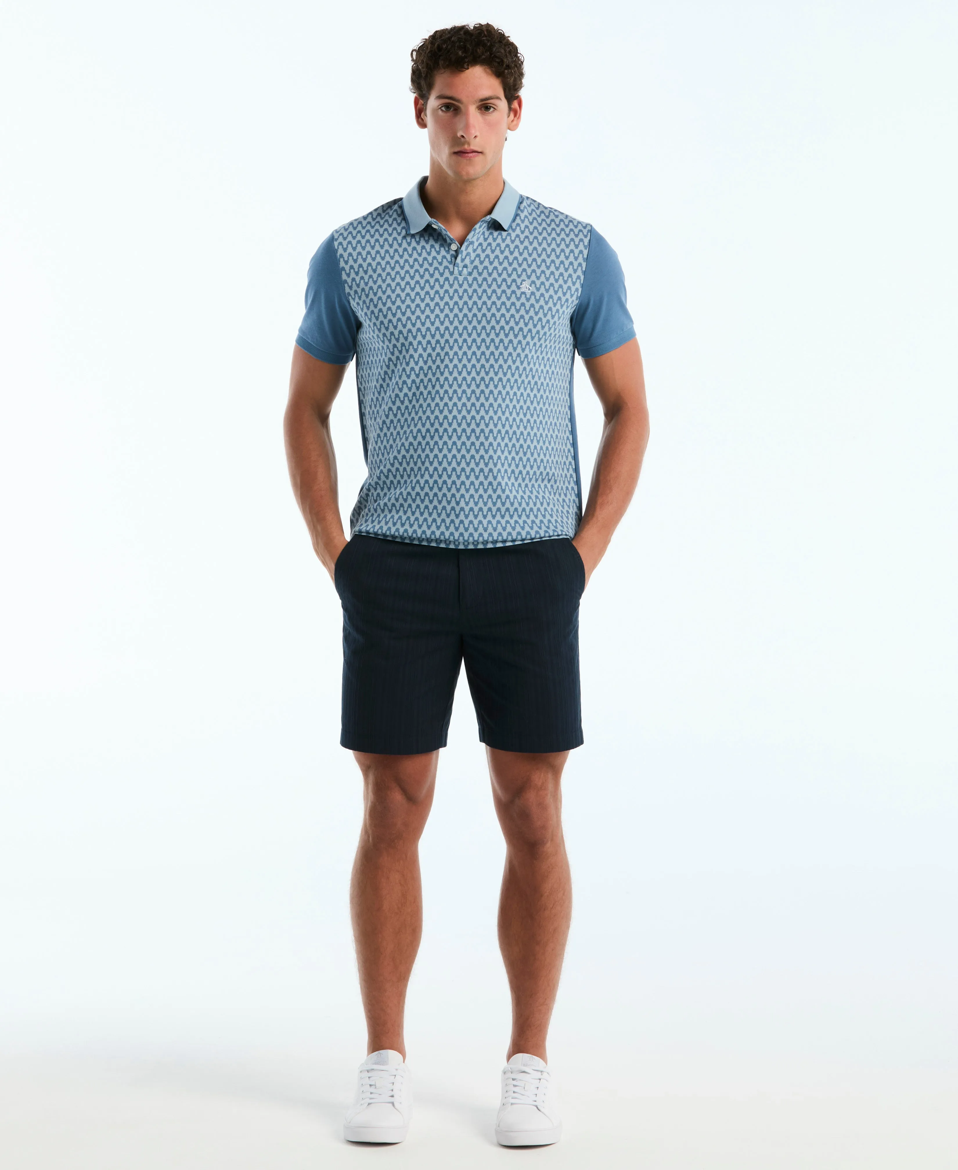 Jacquard Color Block Wavy Polo sold by Original Penguin product image thumbnail 4