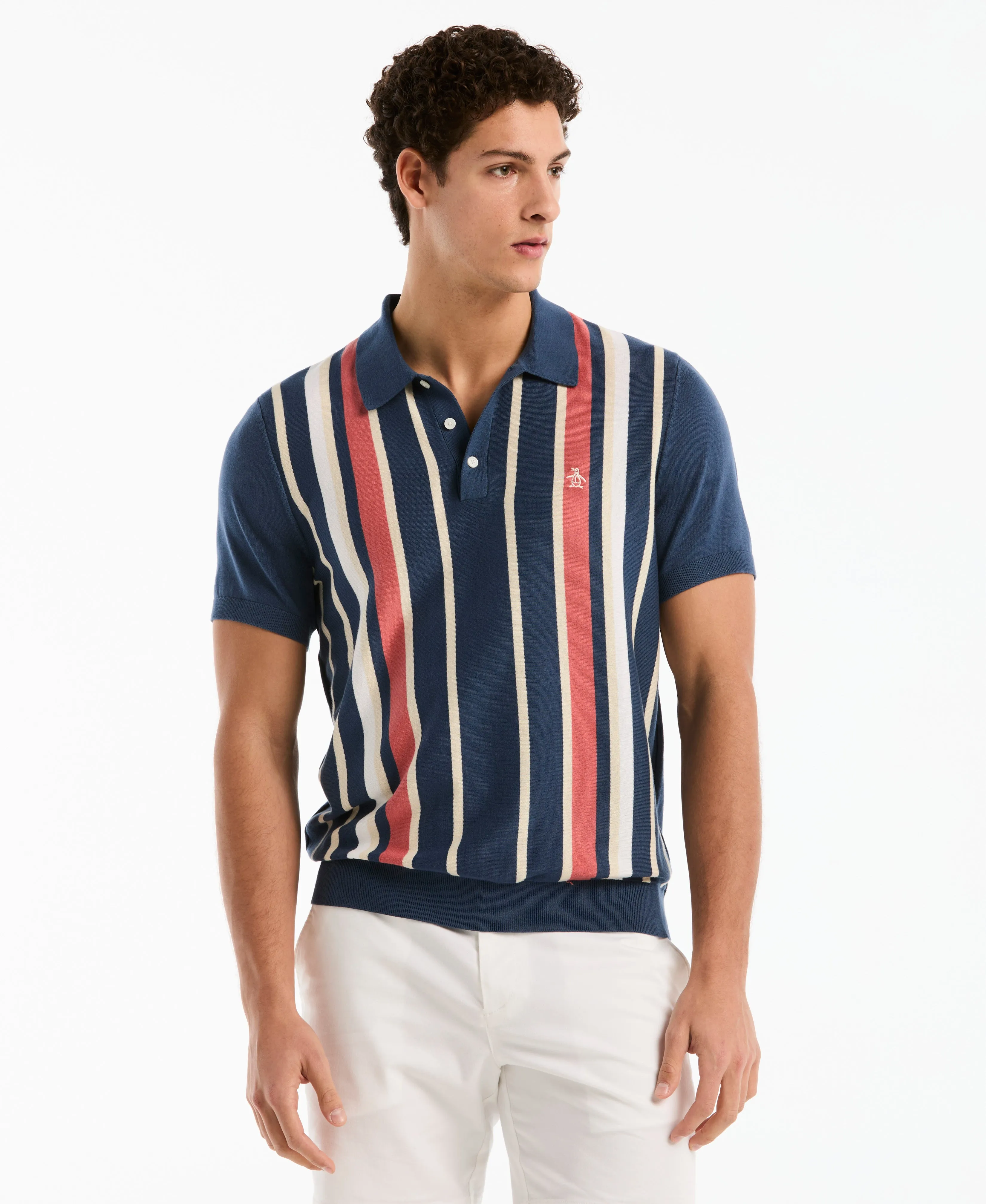 Vertical Color Stripe Sweater Polo sold by Original Penguin