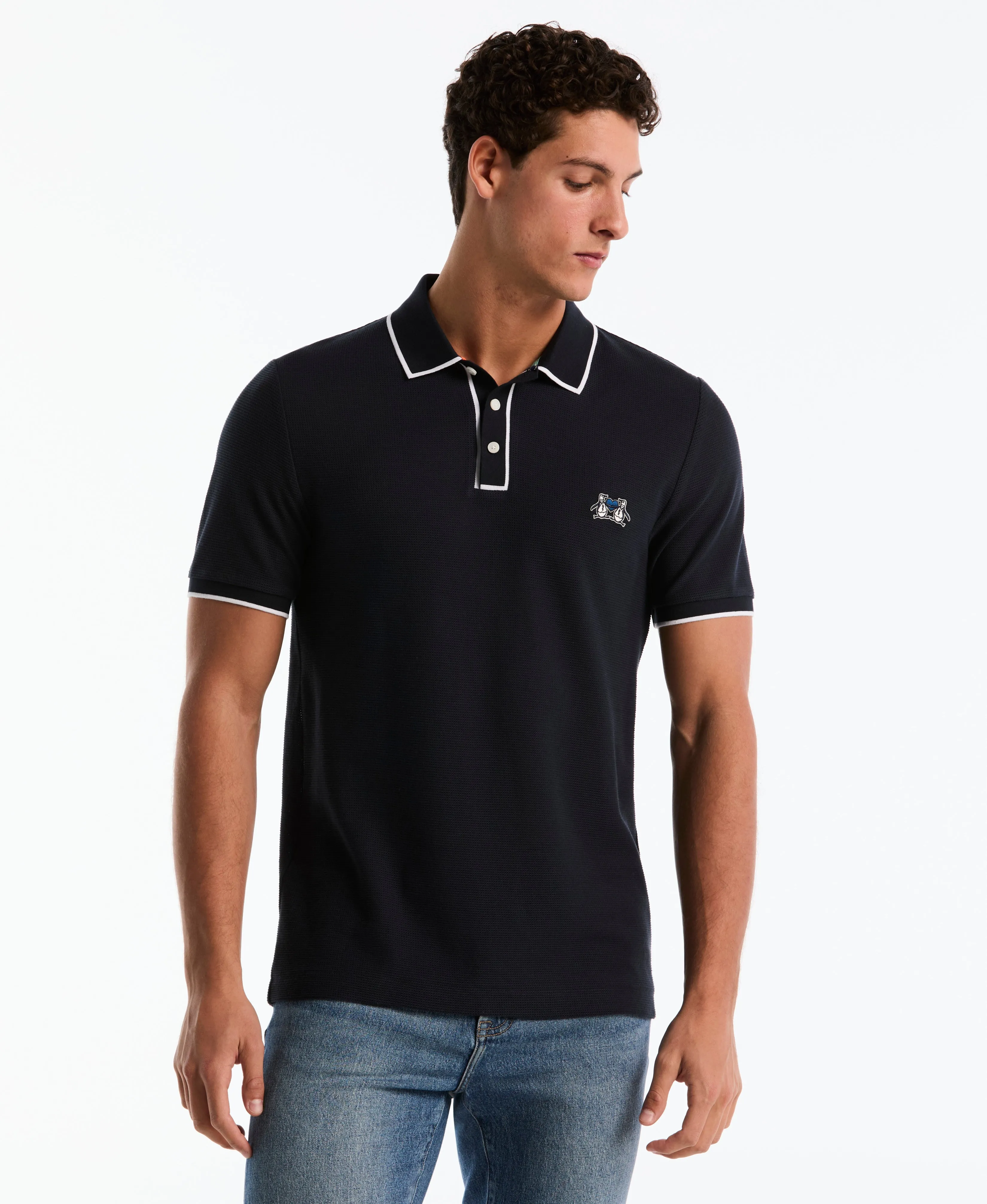 Earl Mesh Pride Polo sold by Original Penguin