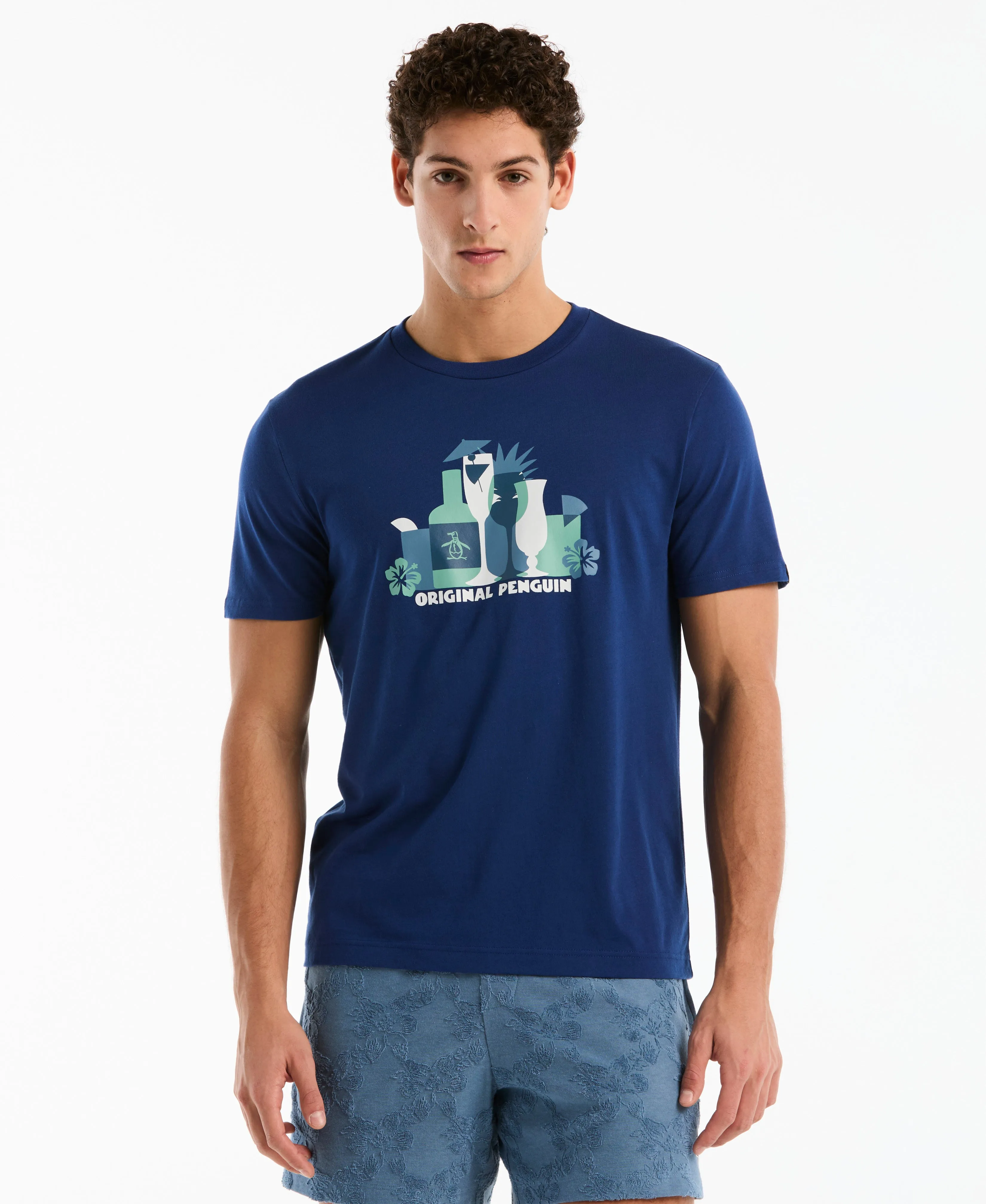 Pete Drinks Graphic Tee sold by Original Penguin