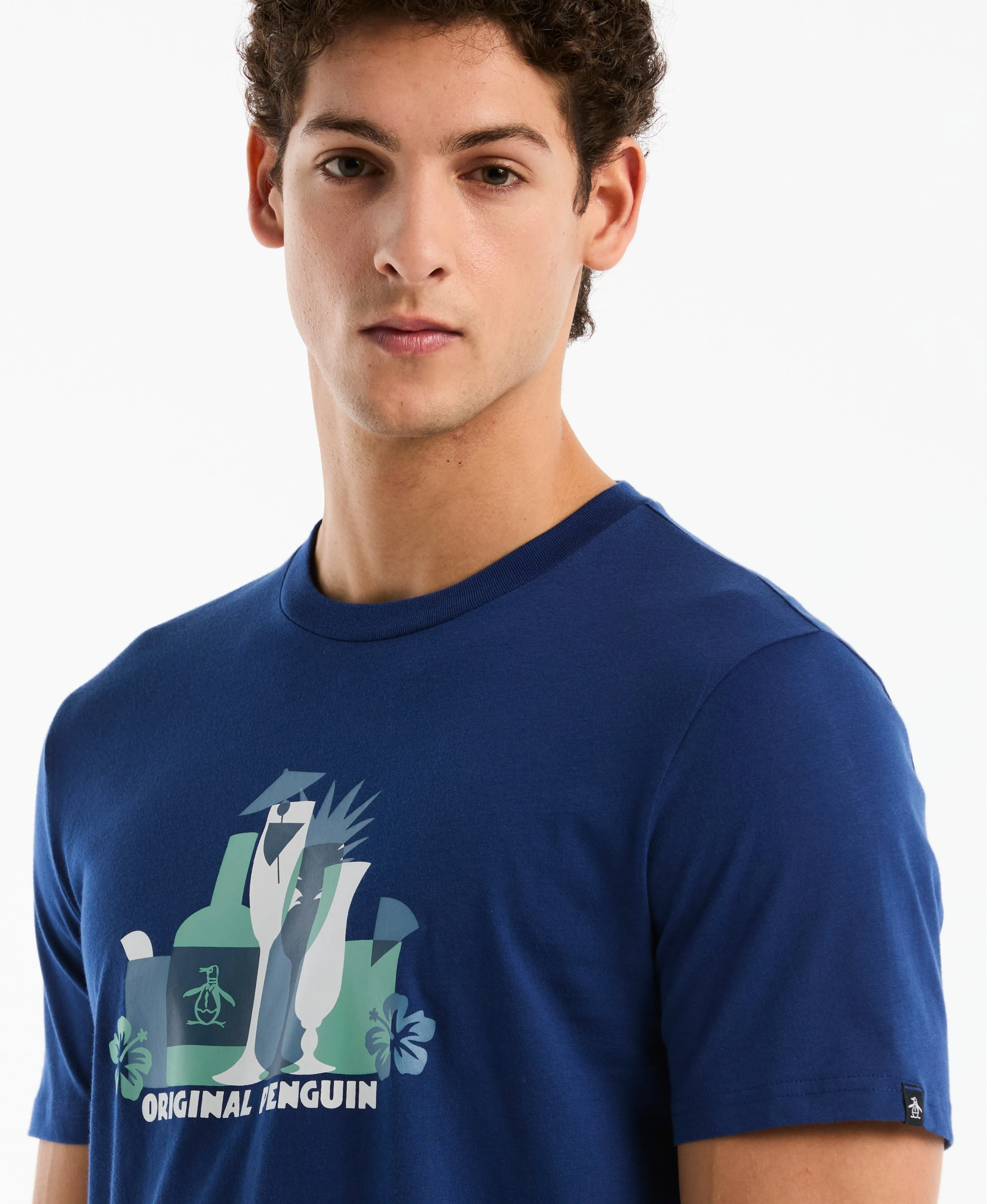 Pete Drinks Graphic Tee sold by Original Penguin product image thumbnail 3