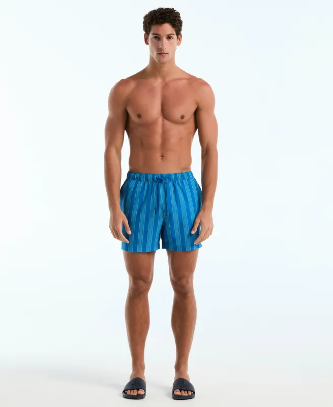 5" Vert Stripes Box Swim Short made by Original Penguin