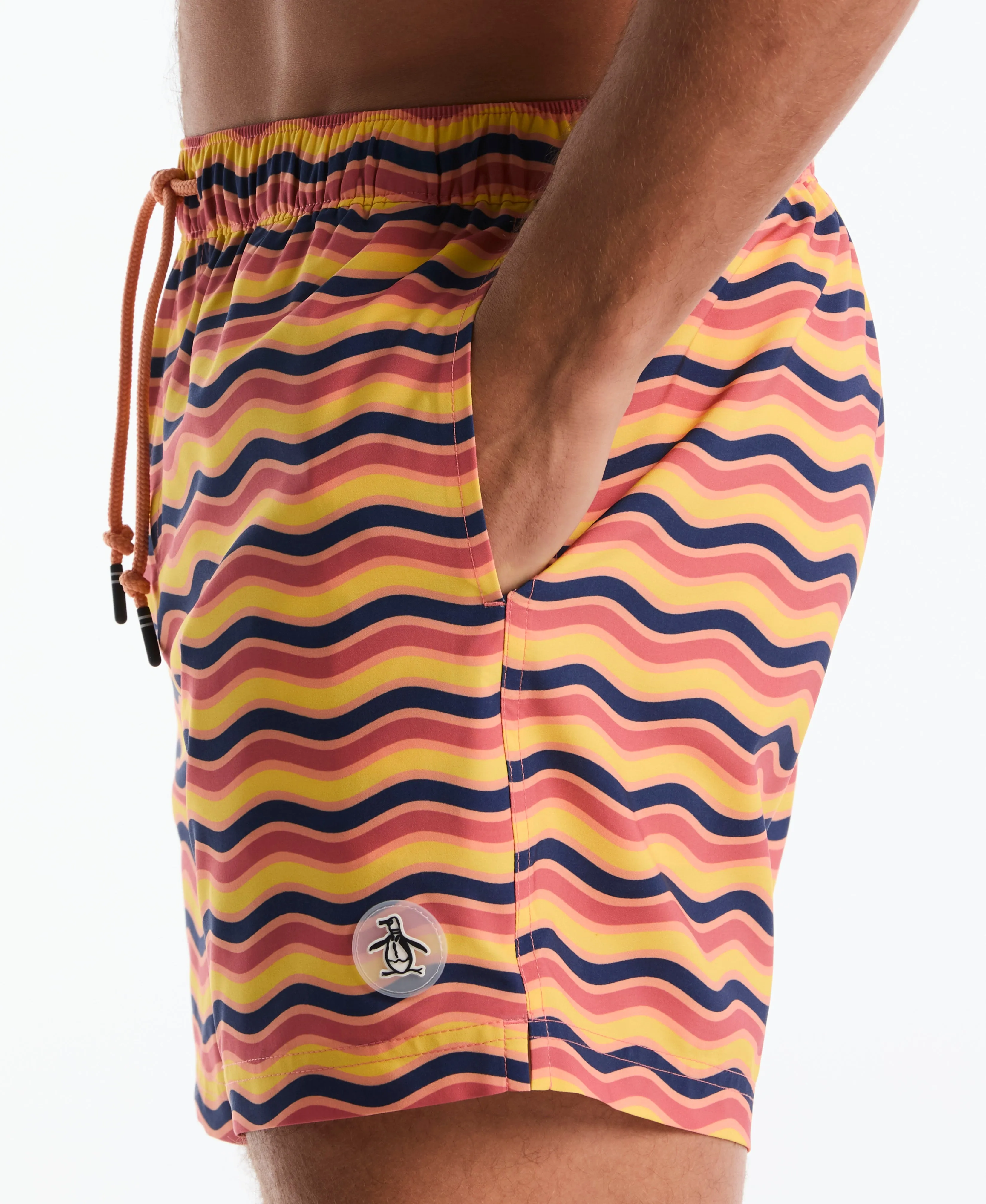 5" Multi Waves Print Swim Shorts sold by Original Penguin product image thumbnail 4