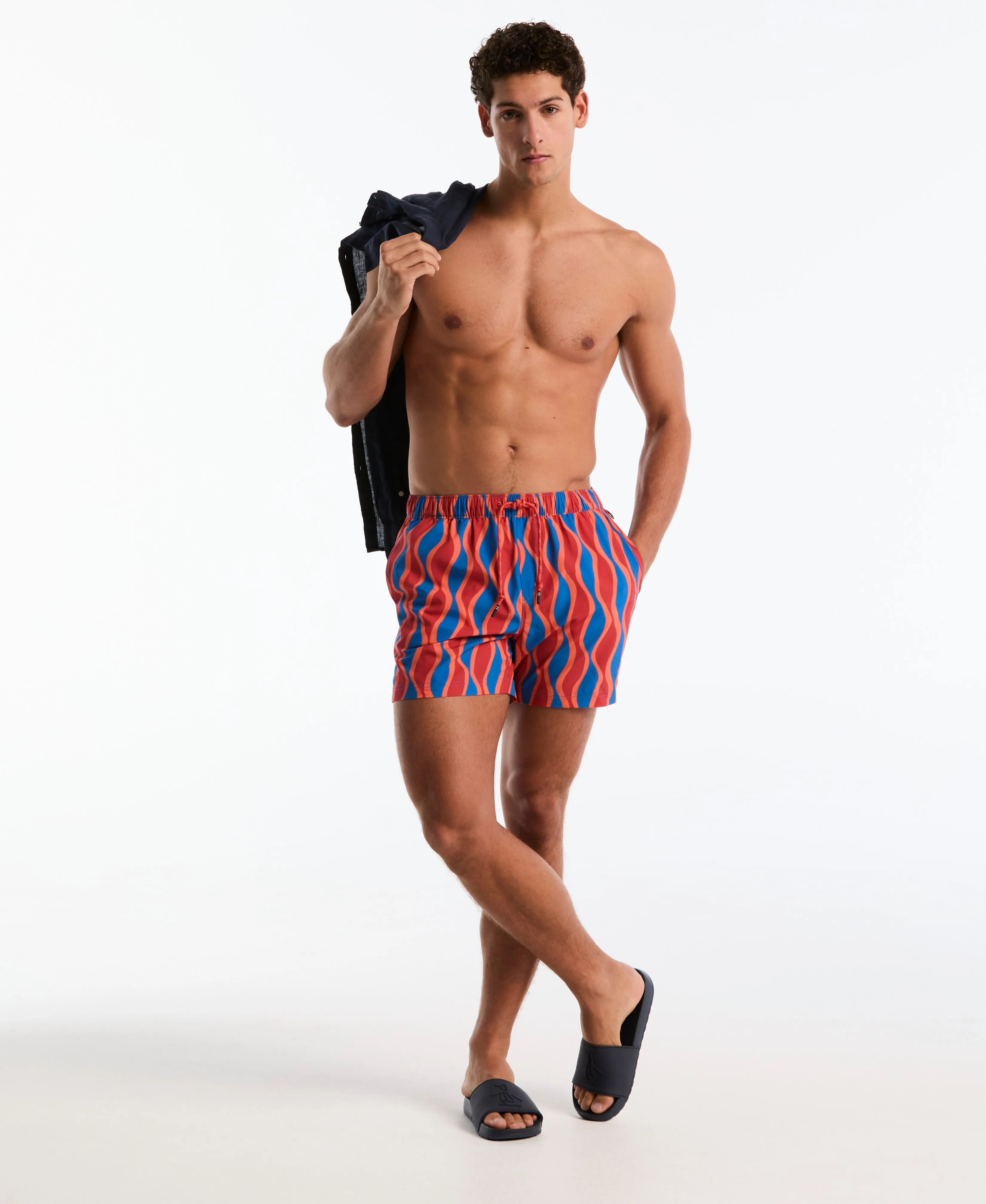 5" Vertical Wavy Stripe Swim Short sold by Original Penguin product image thumbnail 5