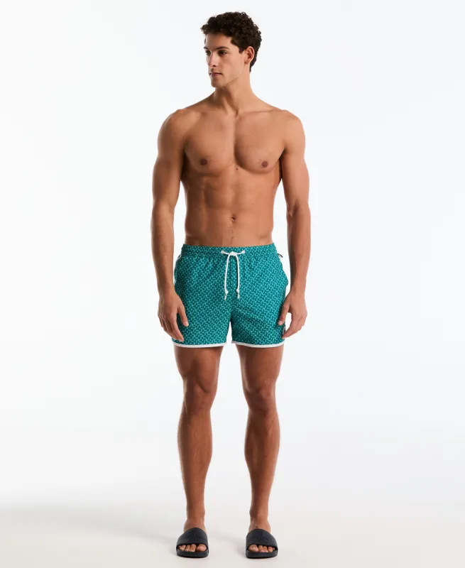 4" Mosaic Print Swim Short made by Original Penguin