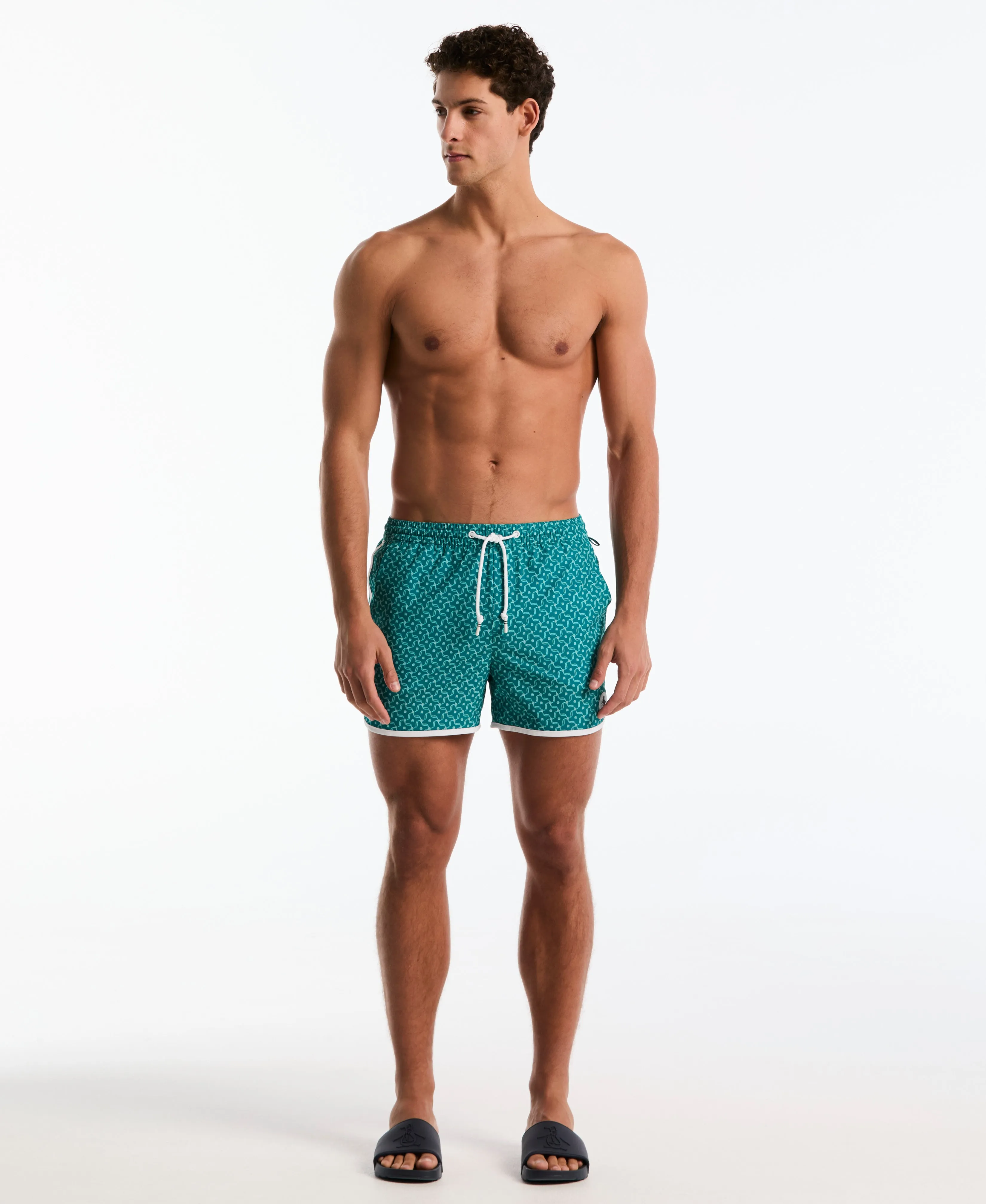 4" Mosaic Print Swim Short sold by Original Penguin
