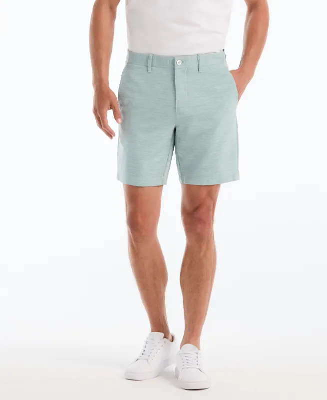 8" Heather Stripe Chino Short made by Original Penguin