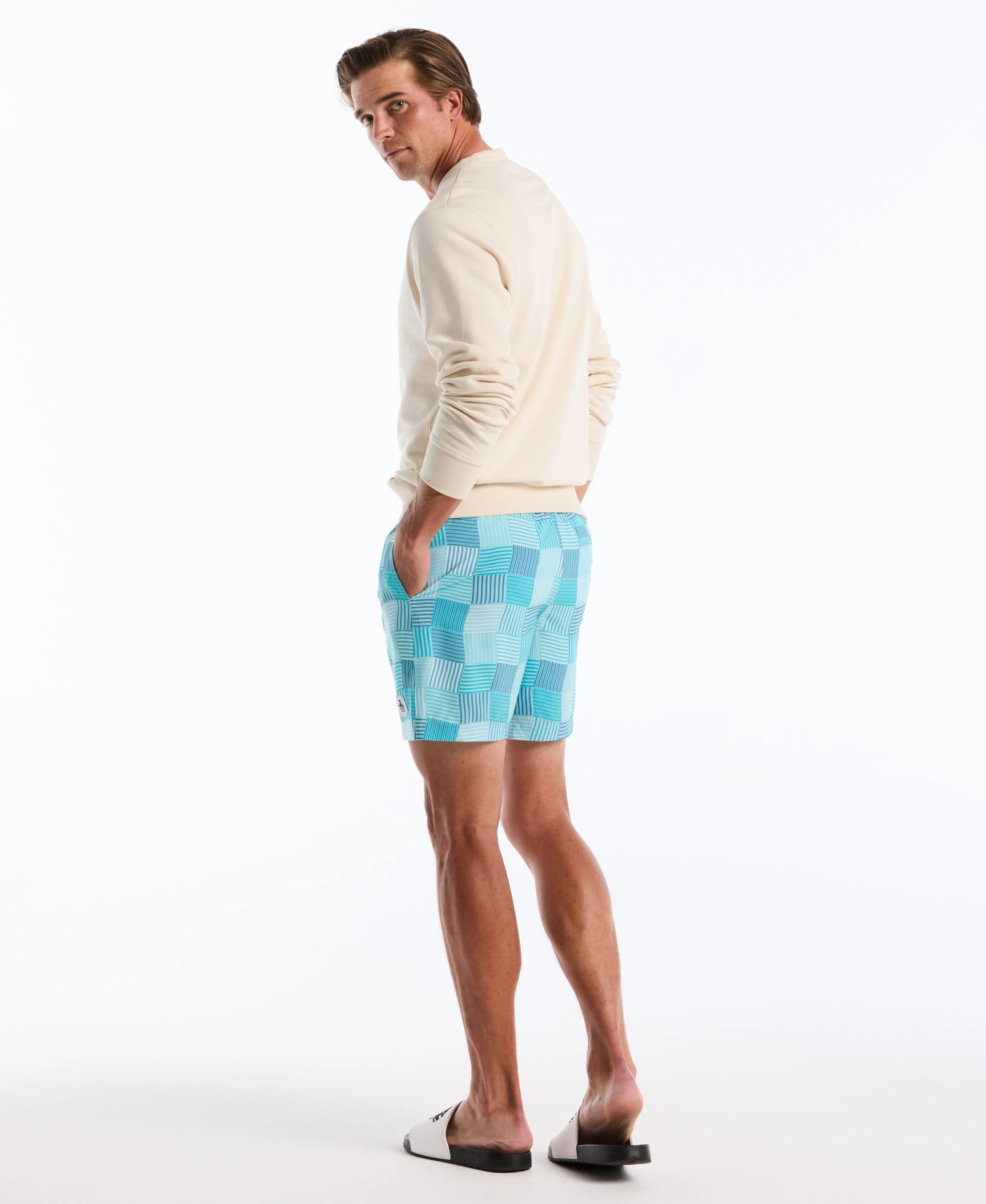 7" Wavy Tile Print Swim Short sold by Original Penguin product image thumbnail 5