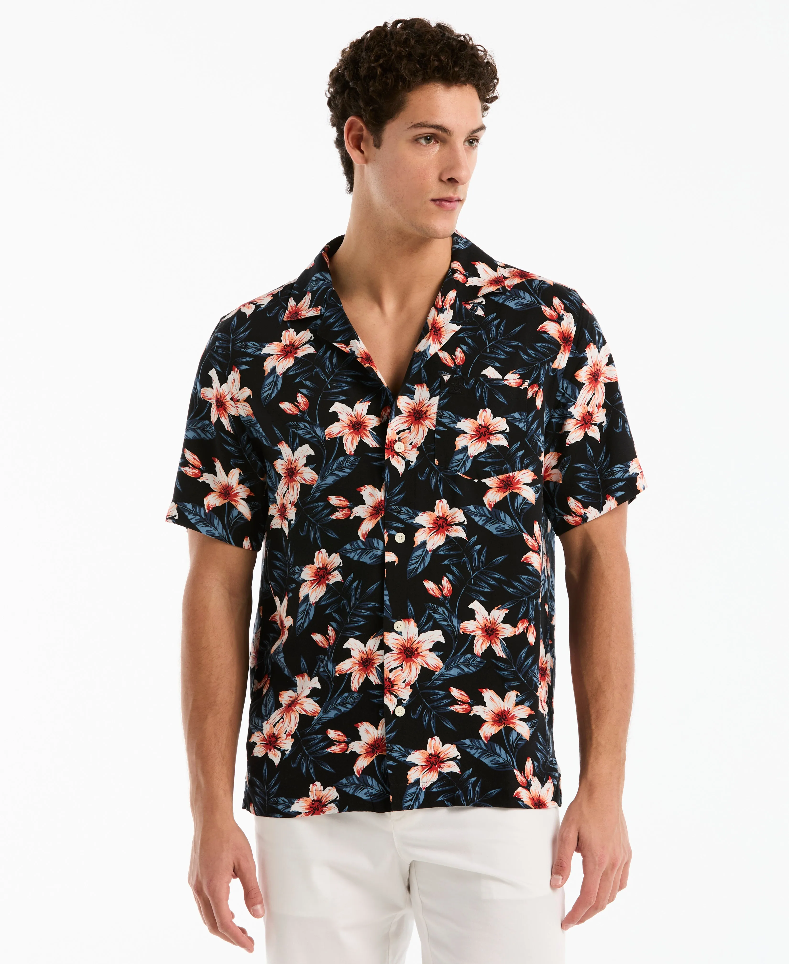 All-Over Floral Camp Shirt sold by Original Penguin