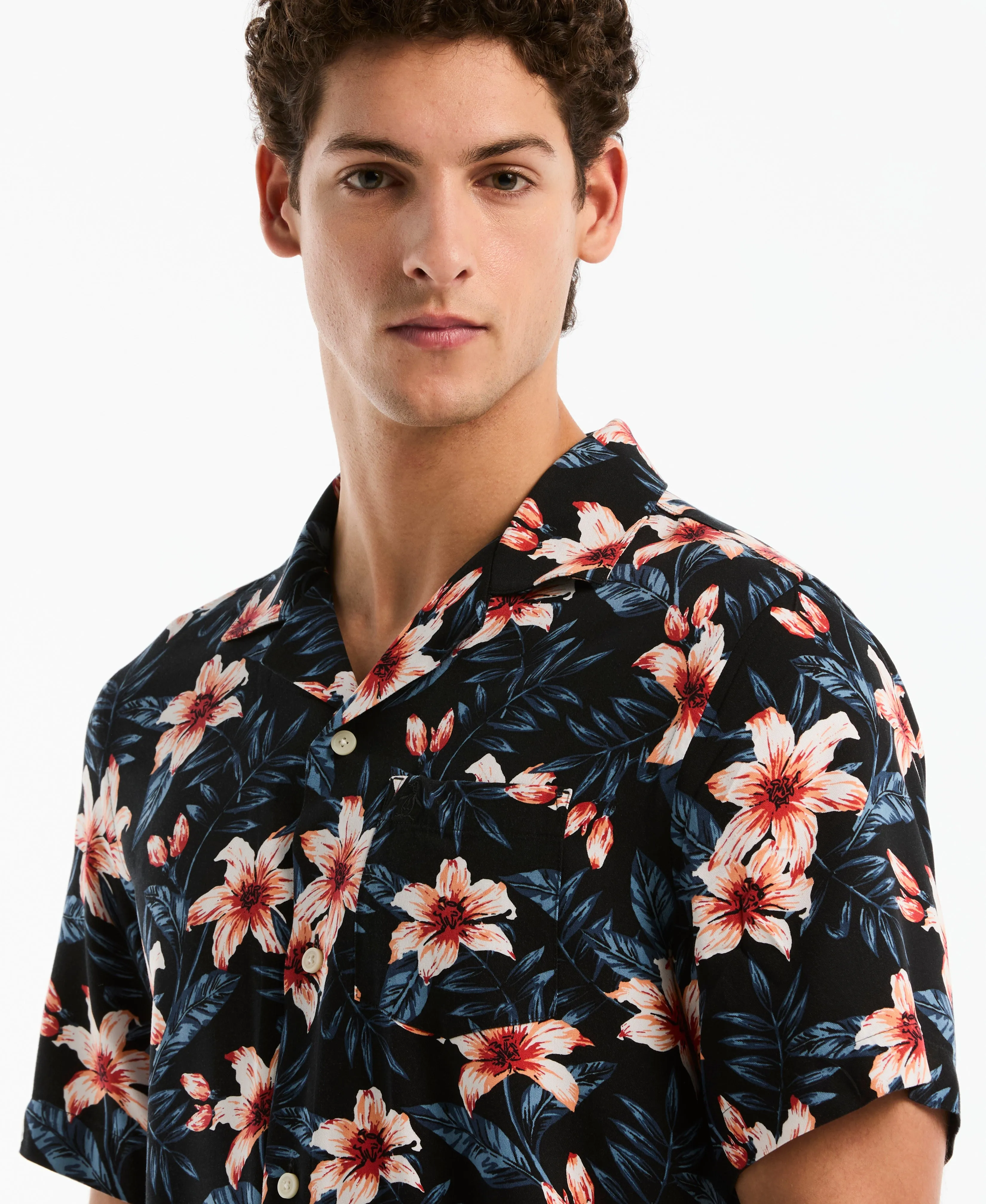 All-Over Floral Camp Shirt sold by Original Penguin product image thumbnail 3