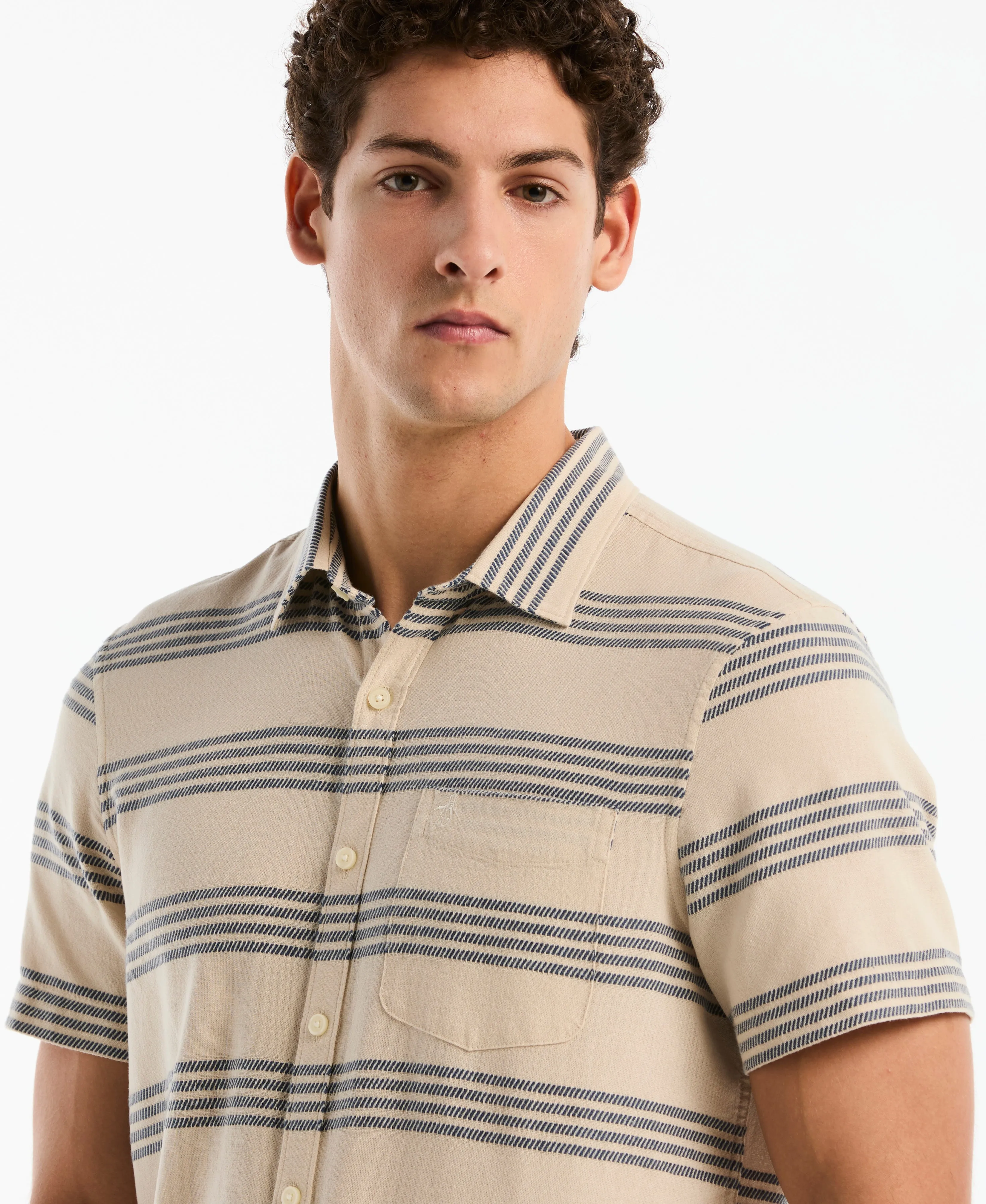 Dobby Striped Cotton Shirt sold by Original Penguin product image thumbnail 3