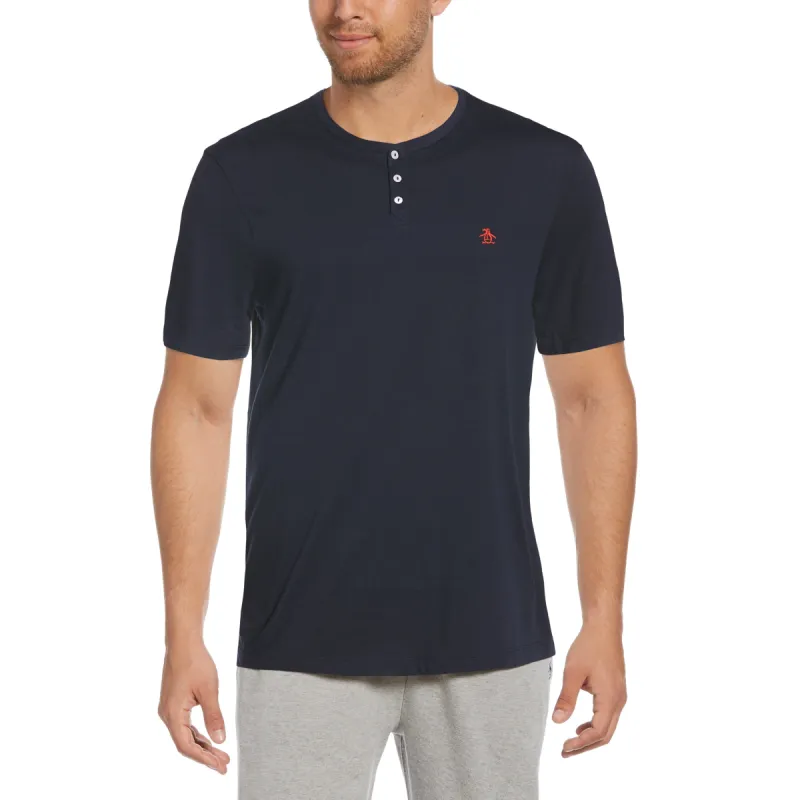 Solid Henley Lounge Shirt sold by Original Penguin