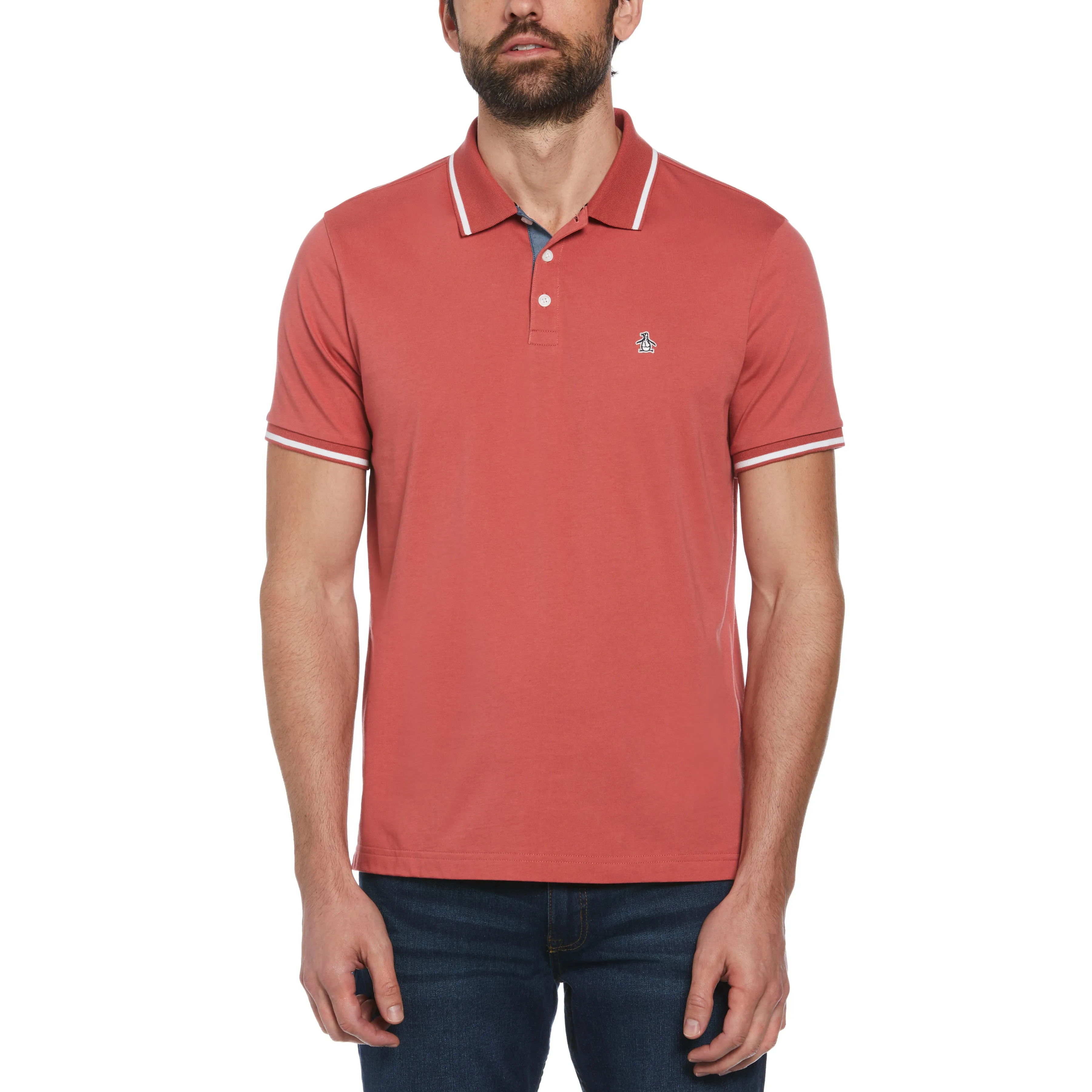 Tipped Jersey Polo sold by Original Penguin