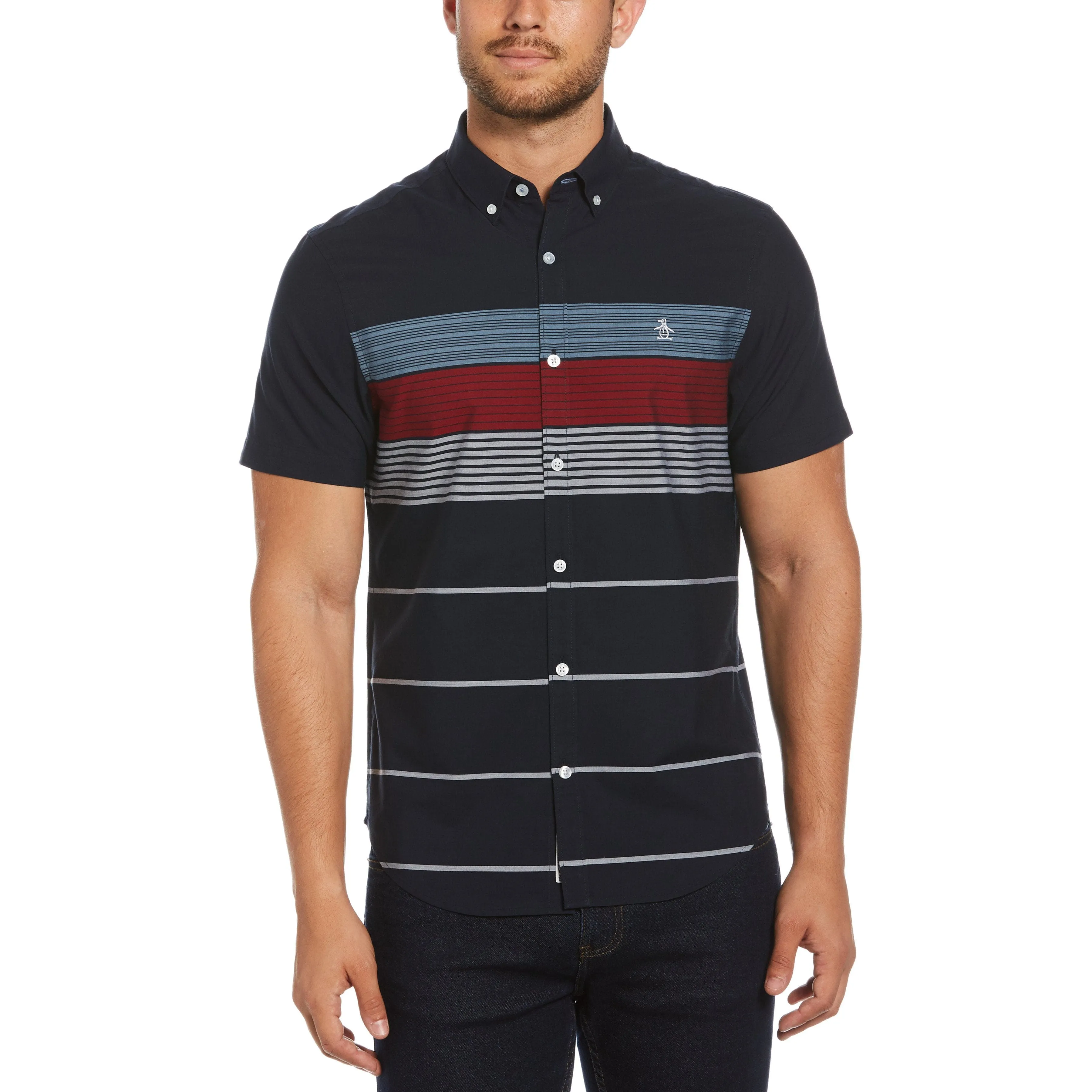 Engineered Multi Stripe Shirt sold by Original Penguin