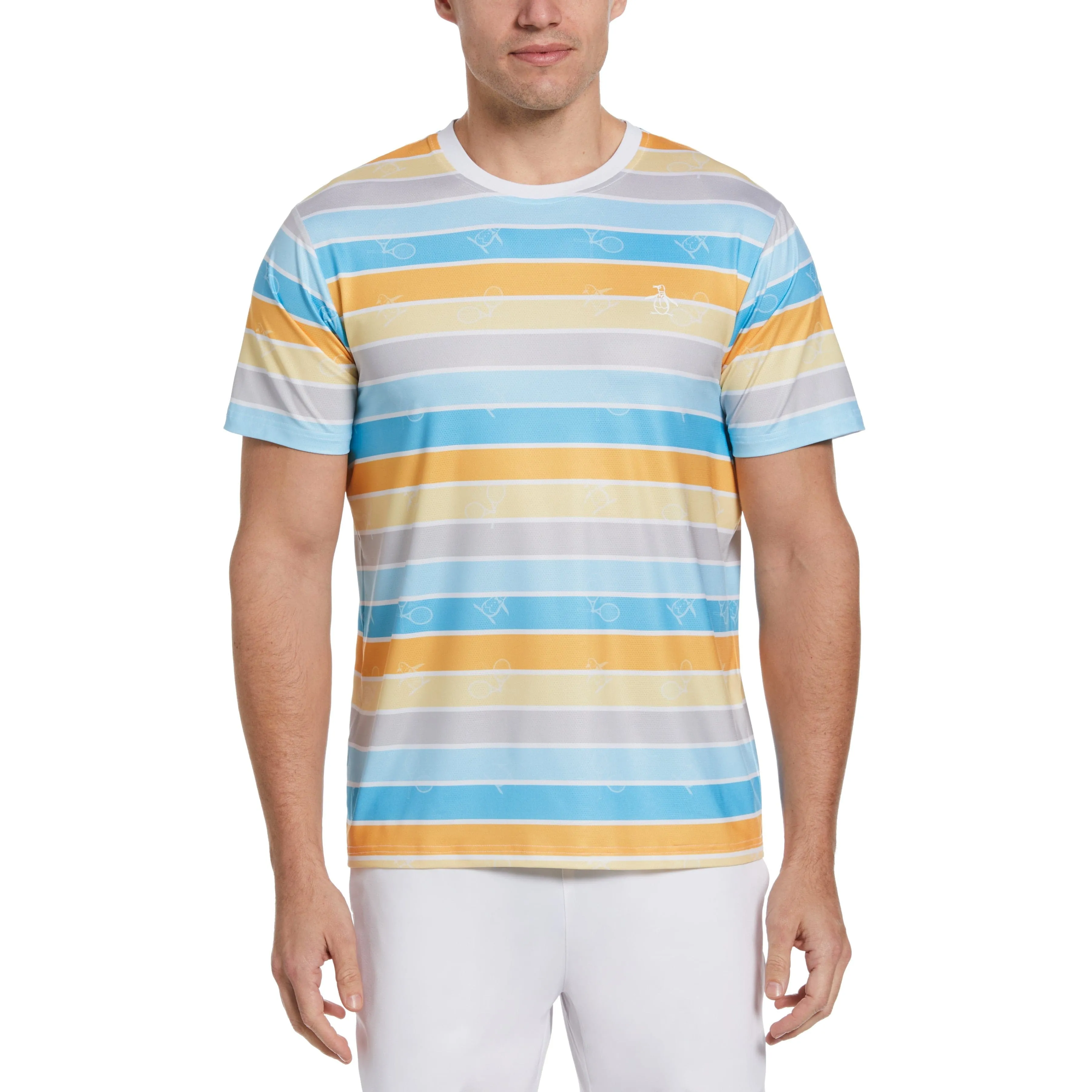 Performance Resort Stripe Tennis Tee sold by Original Penguin