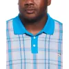Big & Tall Plaid Front Polo sold by Original Penguin