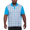 Big & Tall Plaid Front Polo sold by Original Penguin