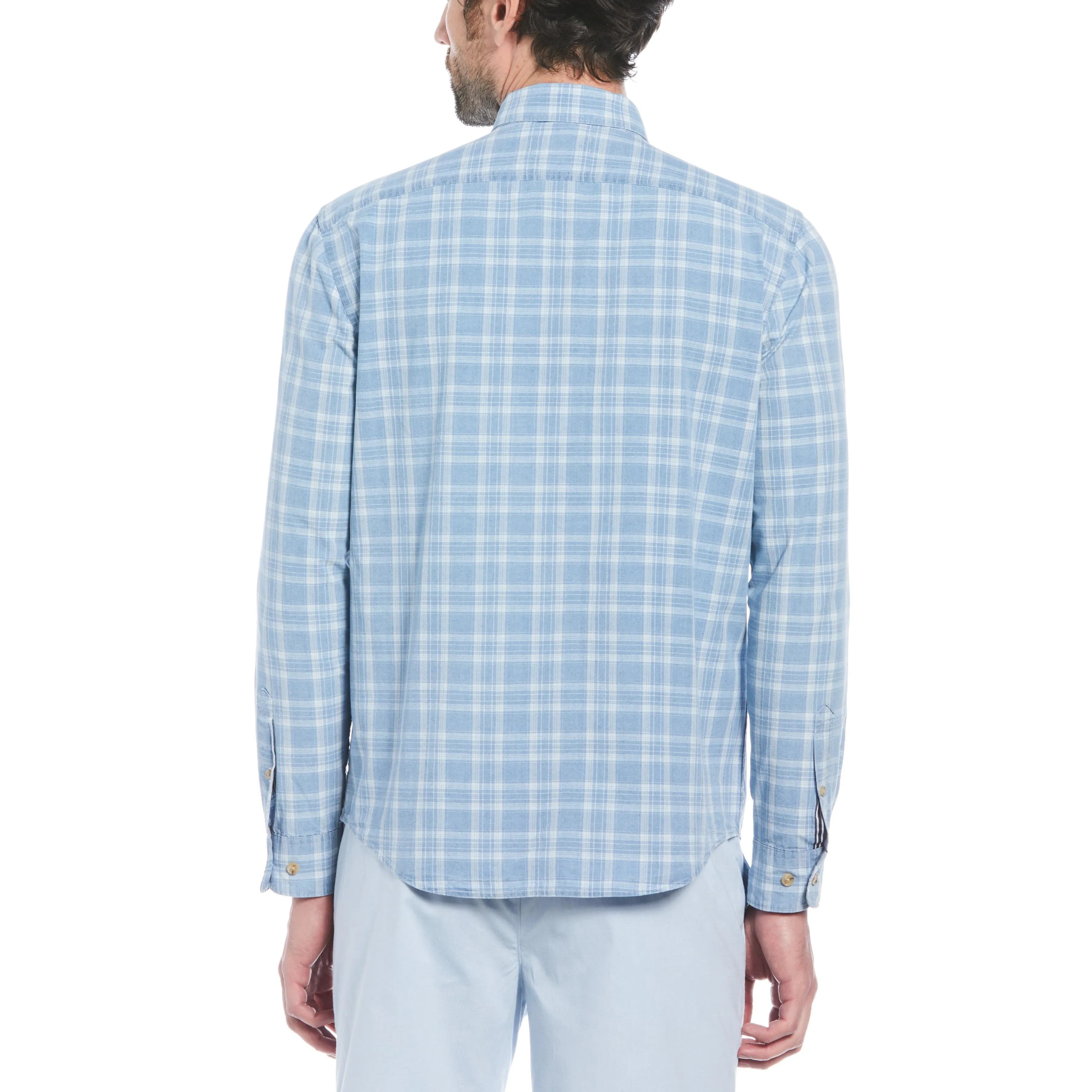 Cotton Indigo Plaid Print Button-Down Shirt sold by Original Penguin product image thumbnail 2