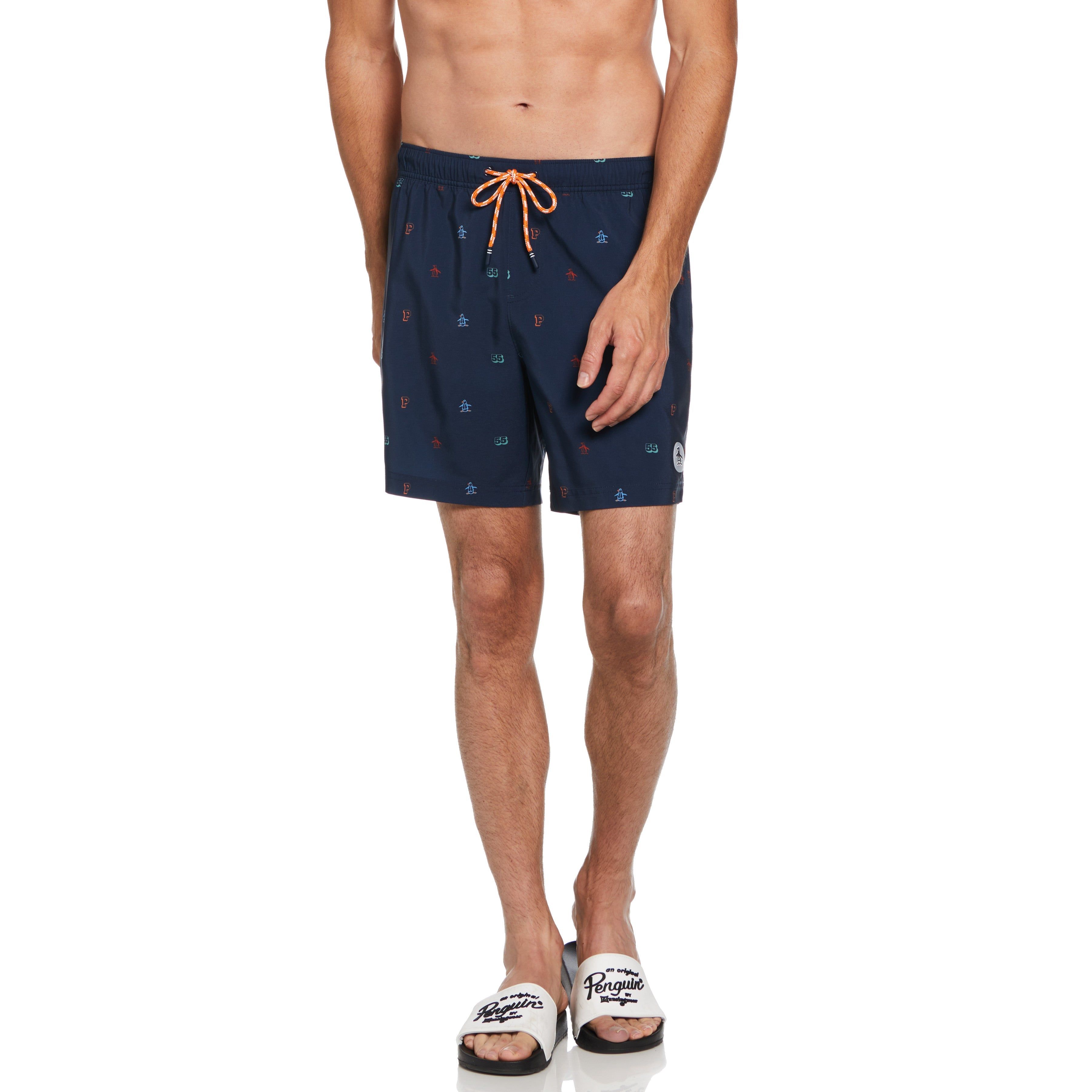 Mini Collegiate Print Swim Short sold by Original Penguin
