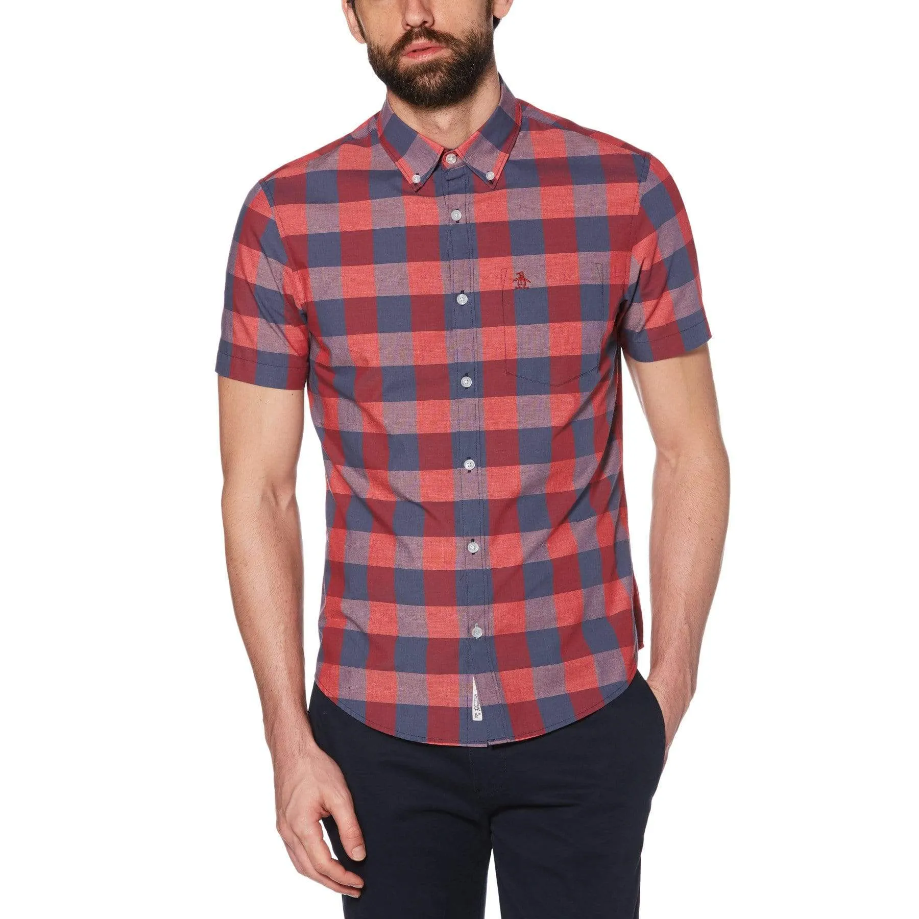 End-on-End Plaid Shirt sold by Original Penguin