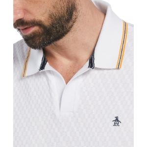 Jacquard Johnny Collar Polo sold by Original Penguin