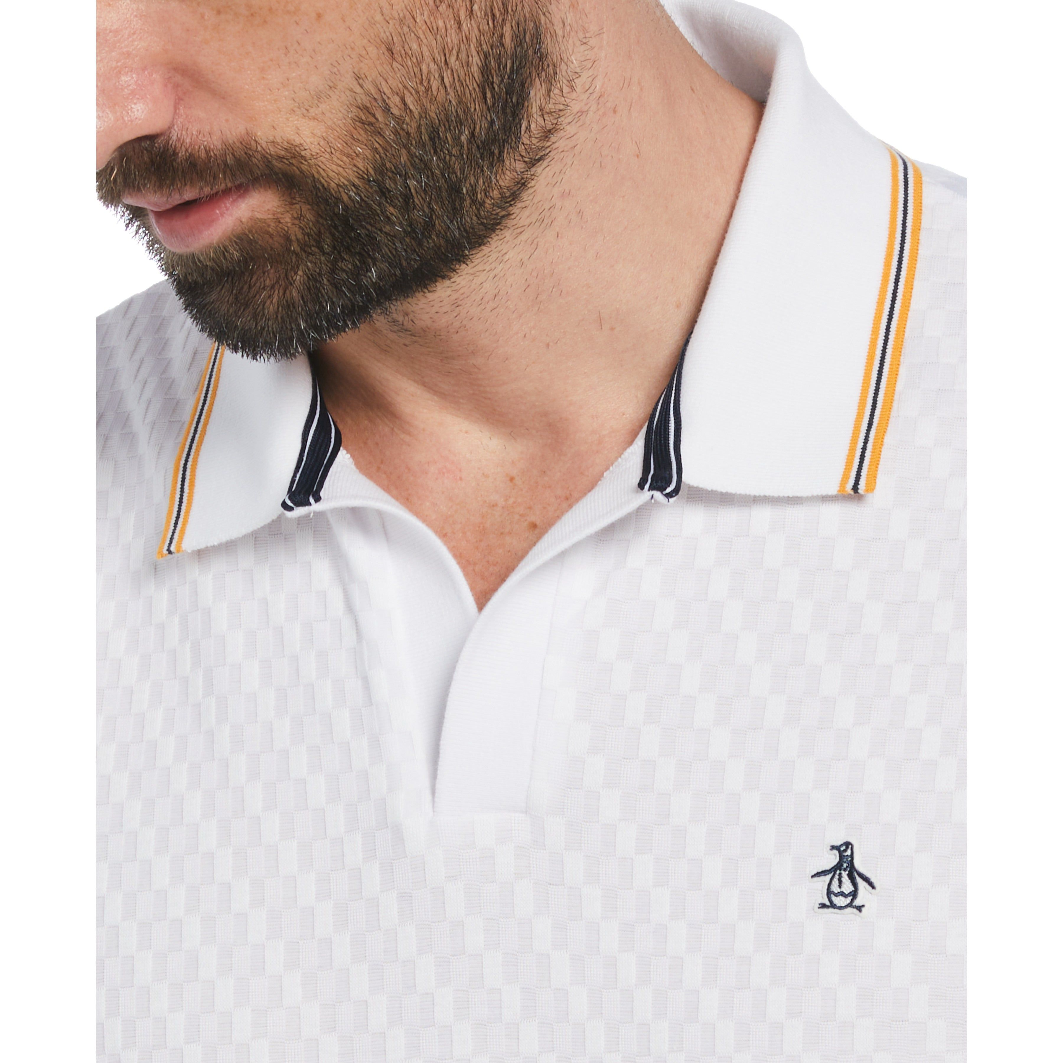 Jacquard Johnny Collar Polo sold by Original Penguin product image thumbnail 3