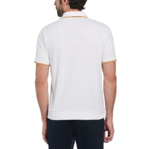Jacquard Johnny Collar Polo sold by Original Penguin