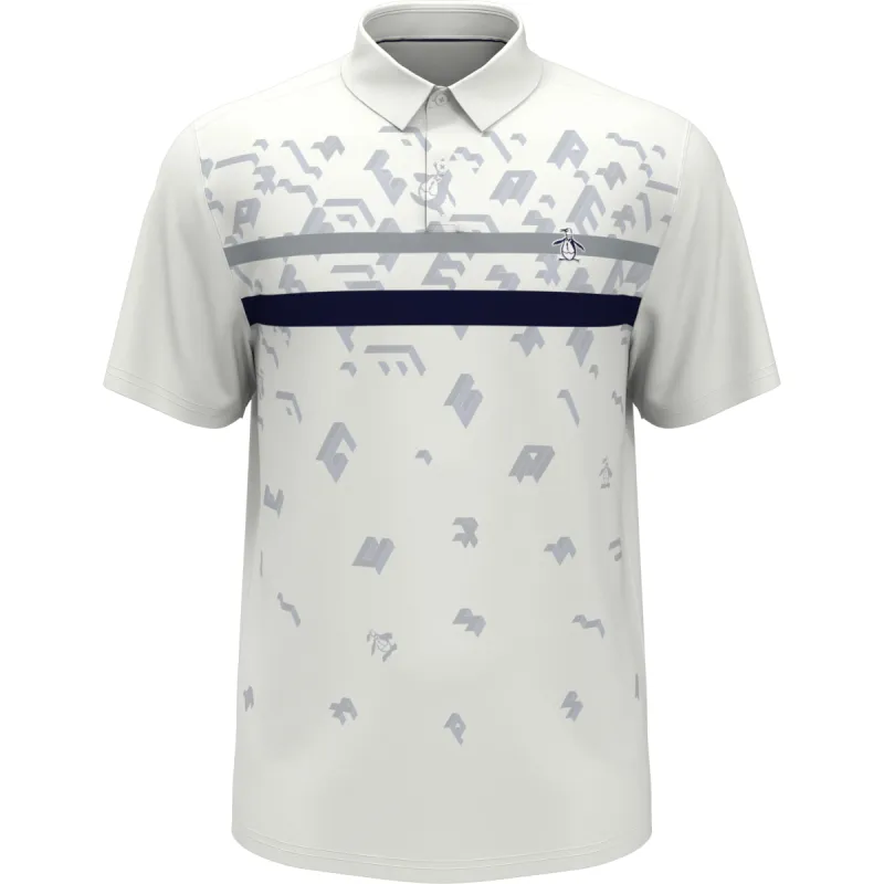 Got Game Engineered Stripe Block Print Polo made by Original Penguin