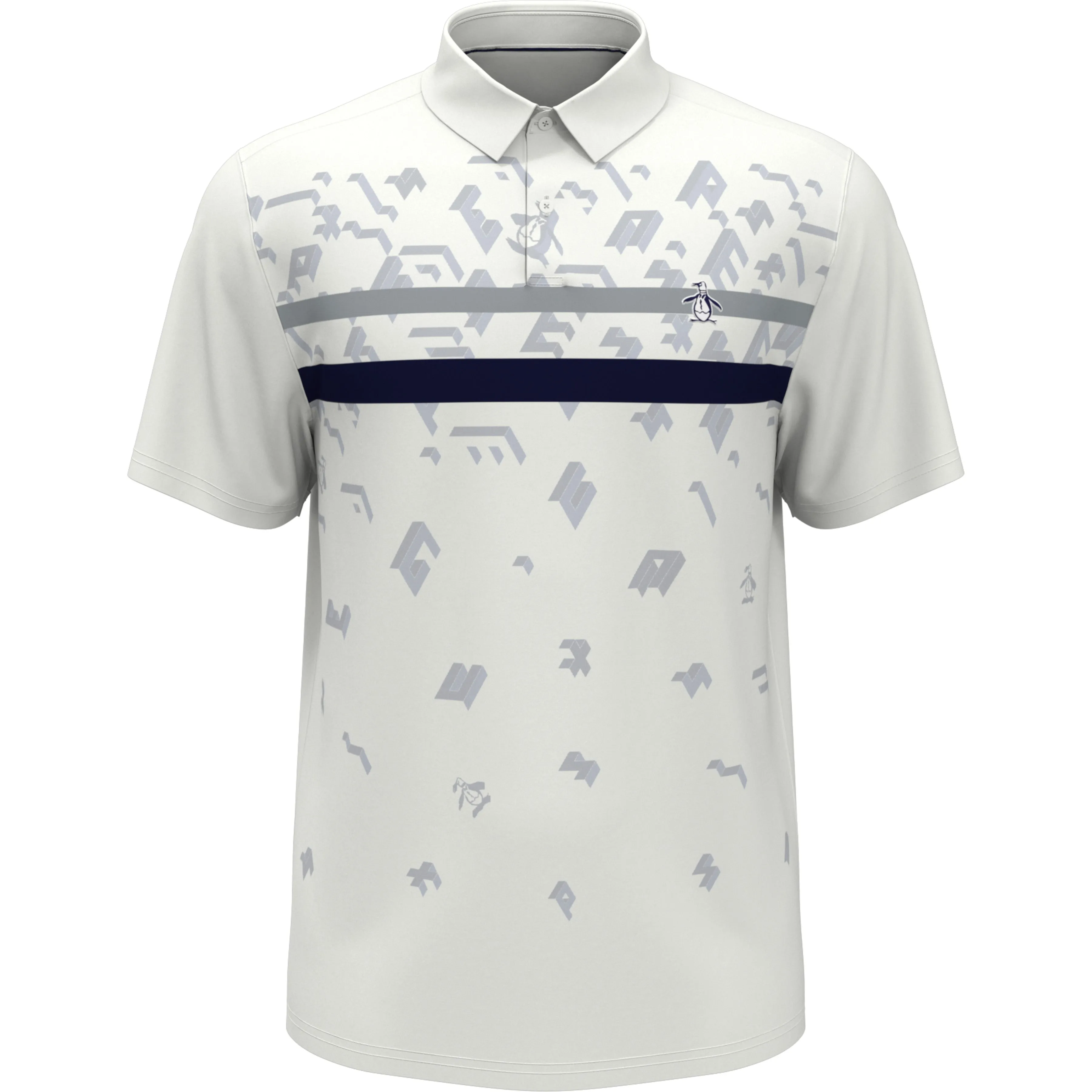 Got Game Engineered Stripe Block Print Polo sold by Original Penguin