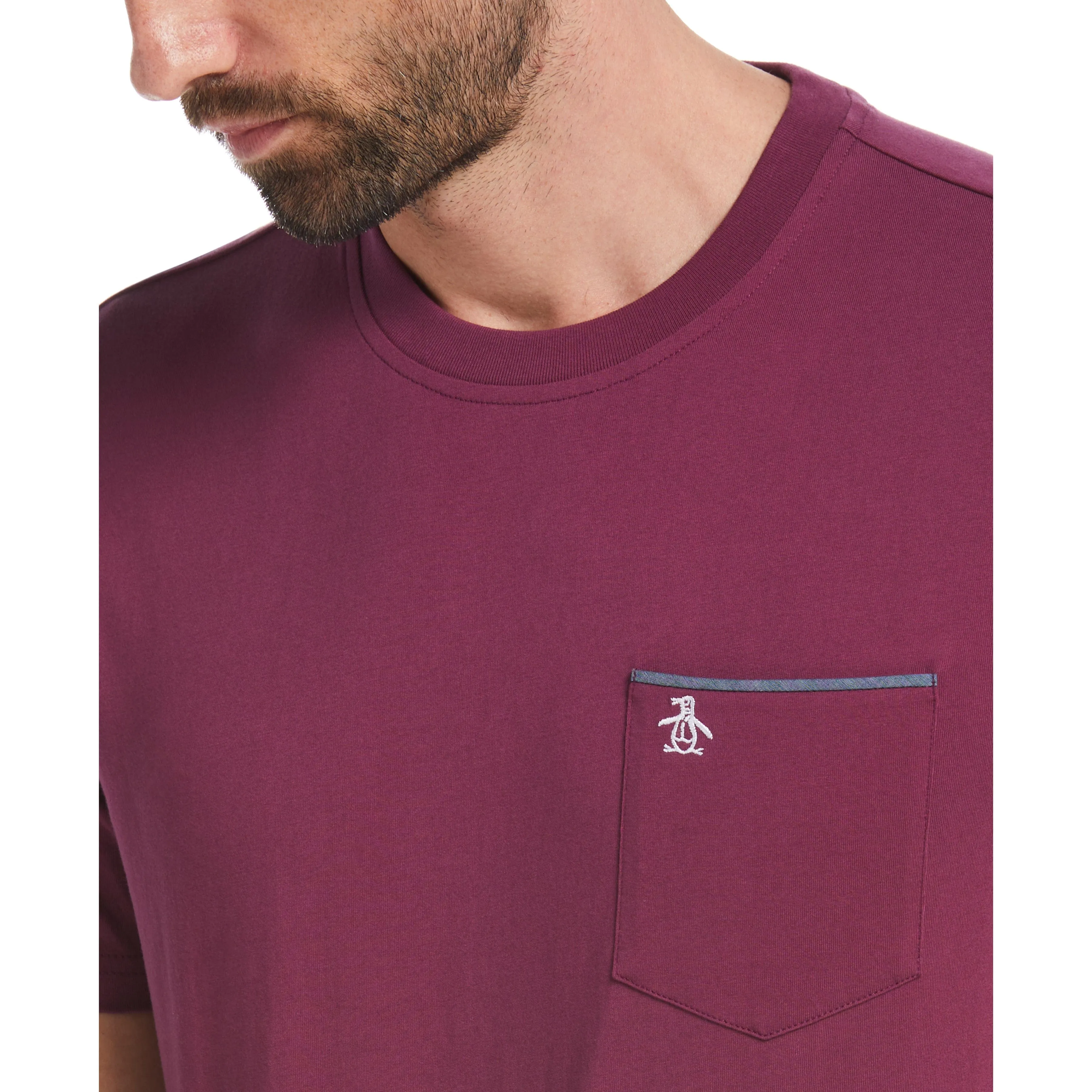 Chambray Tipped Fashion Tee sold by Original Penguin product image thumbnail 3