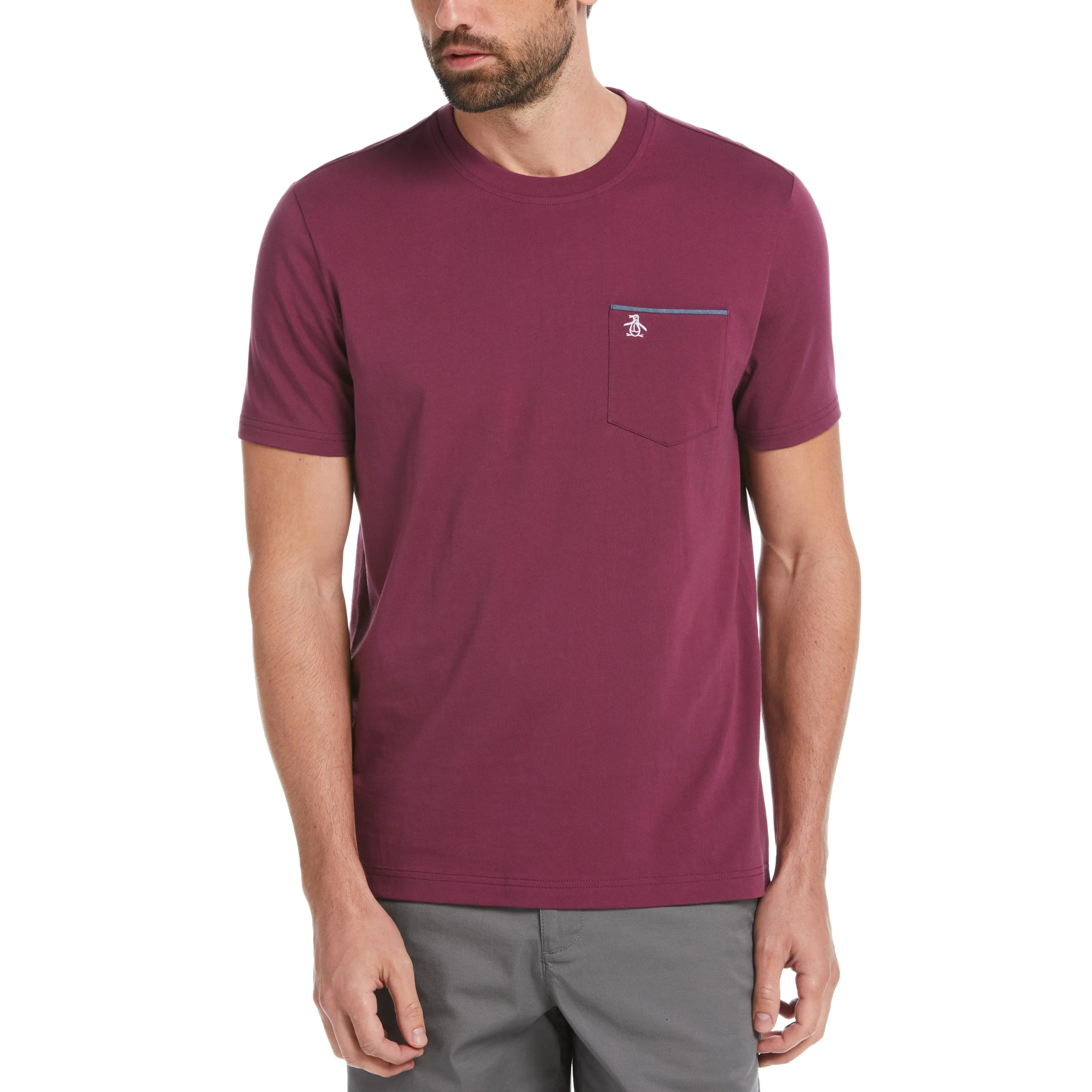 Chambray Tipped Fashion Tee sold by Original Penguin