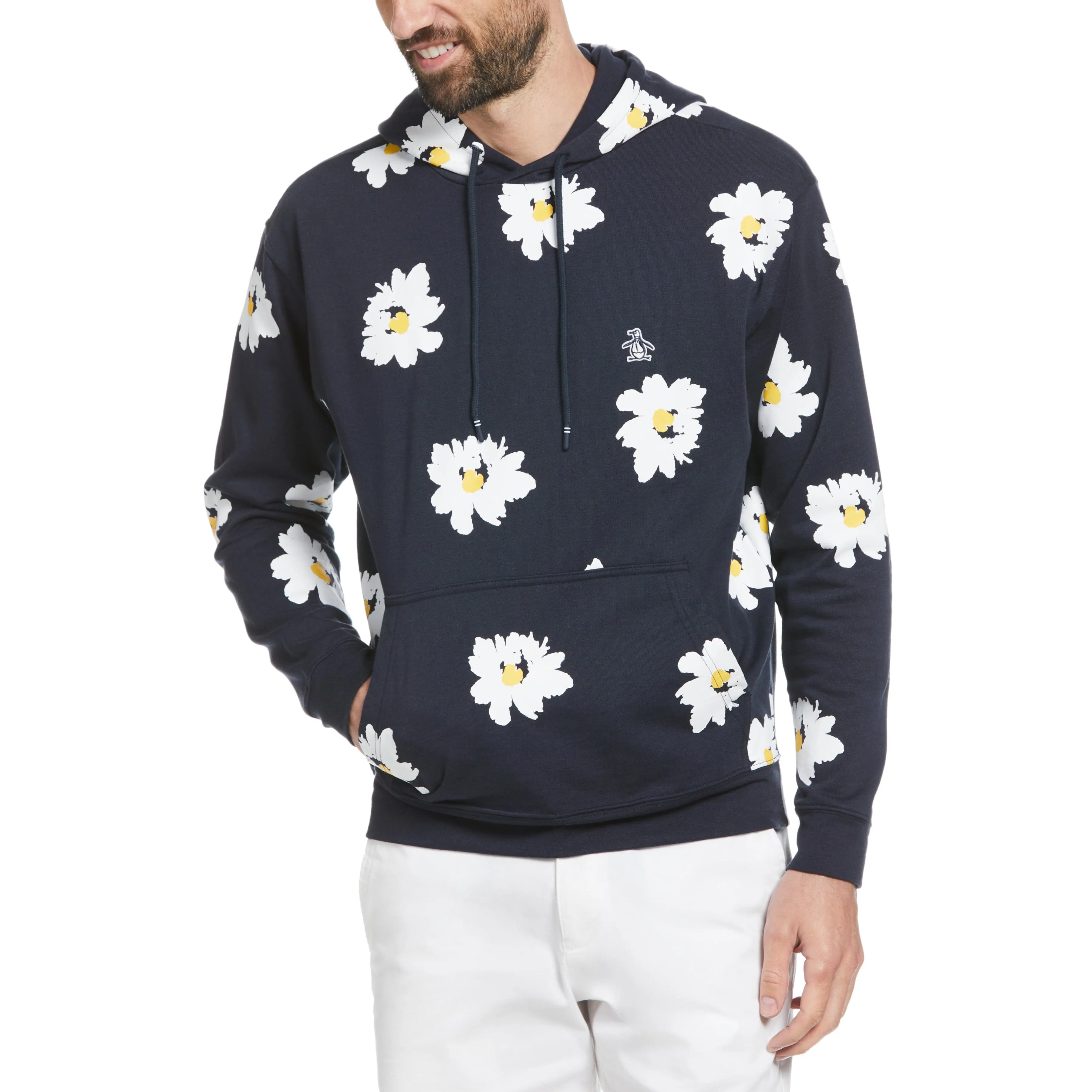Premium Daisy Print Fleece Hoodie sold by Original Penguin