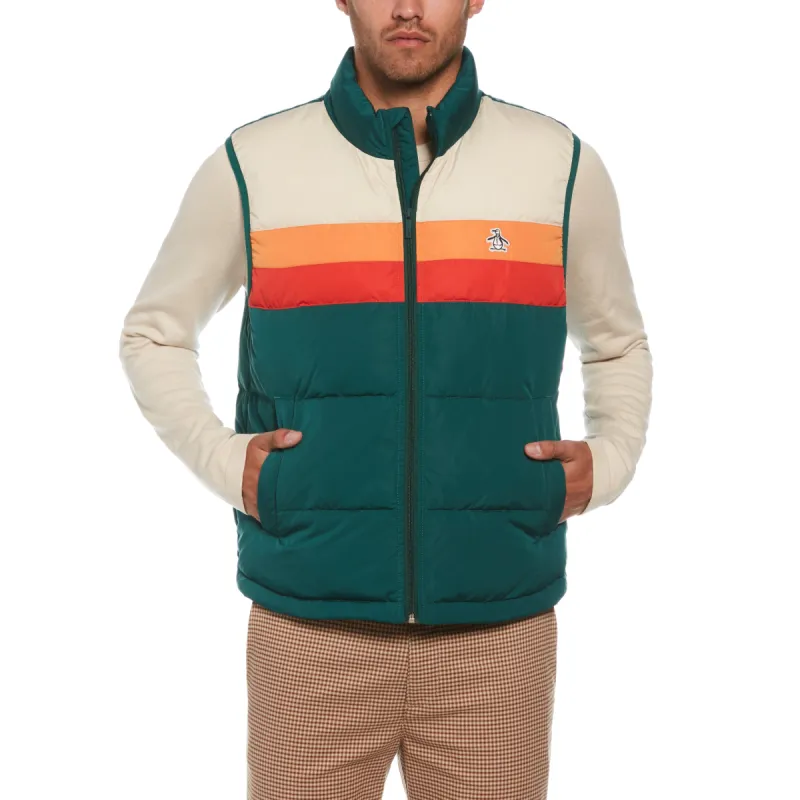 Color Block Puffer Vest sold by Original Penguin